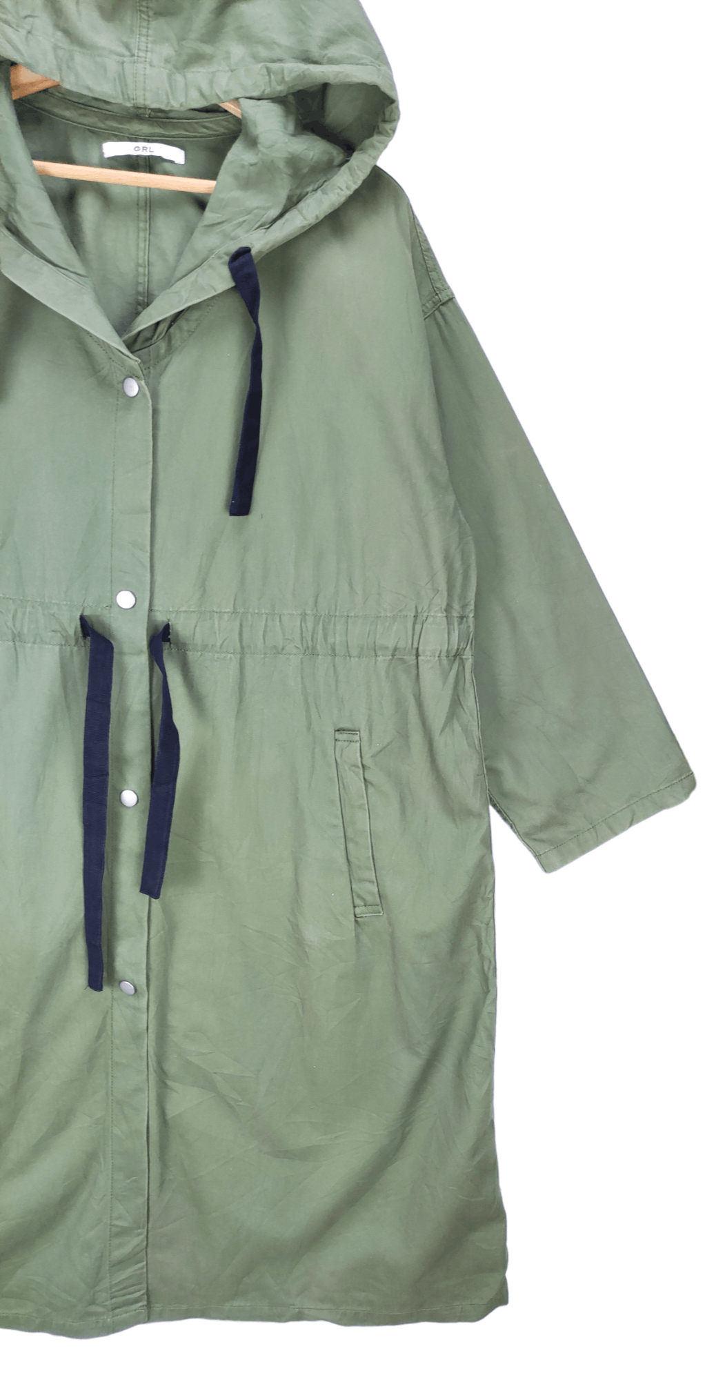 Japanese Brand Steals🔥Parka Jacket Hooded by GRL Militray Style Size M / US 6-8 / IT 42-44 - 6 Thumbnail