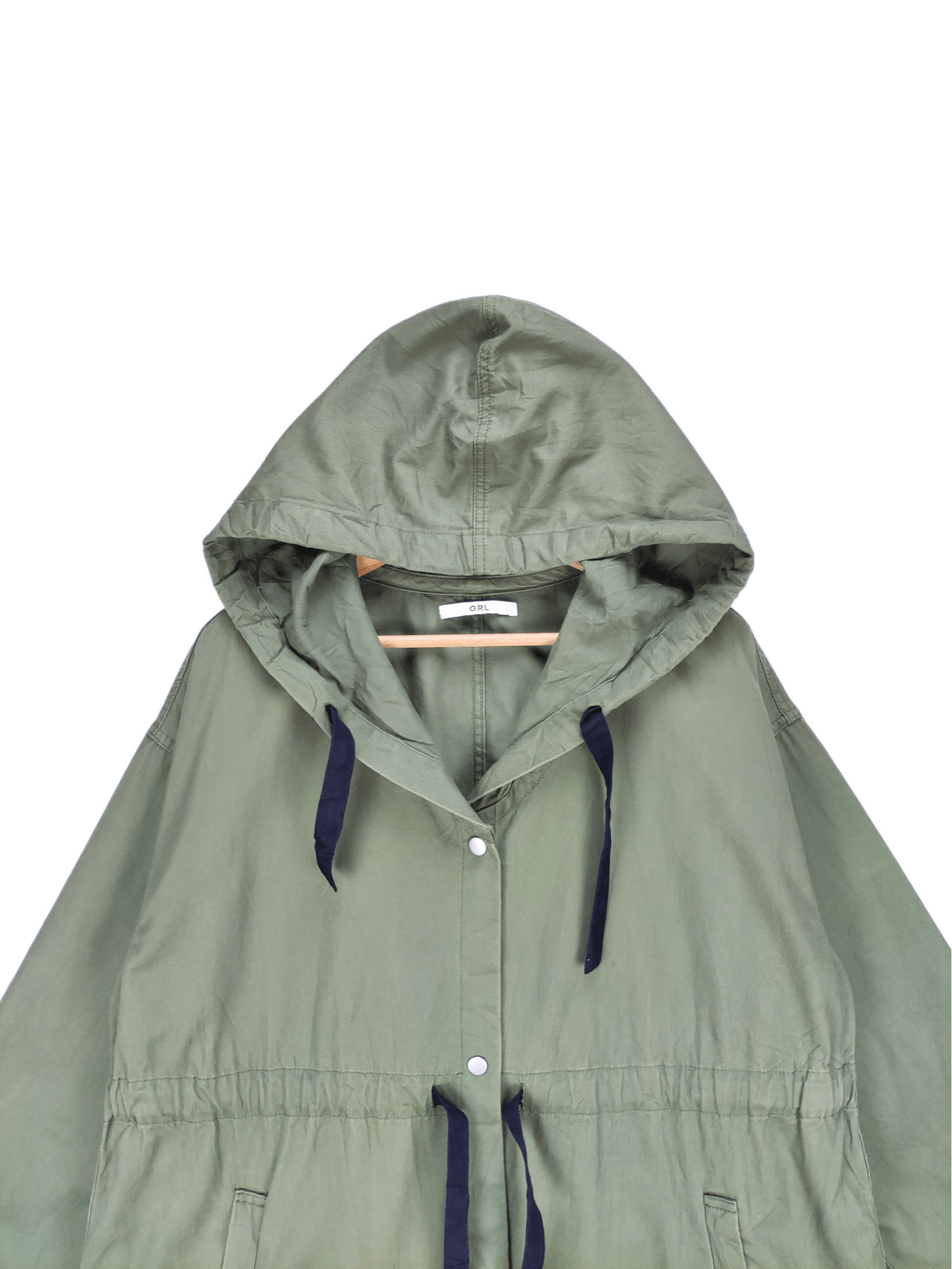 Japanese Brand Steals🔥Parka Jacket Hooded by GRL Militray Style Size M / US 6-8 / IT 42-44 - 7 Thumbnail