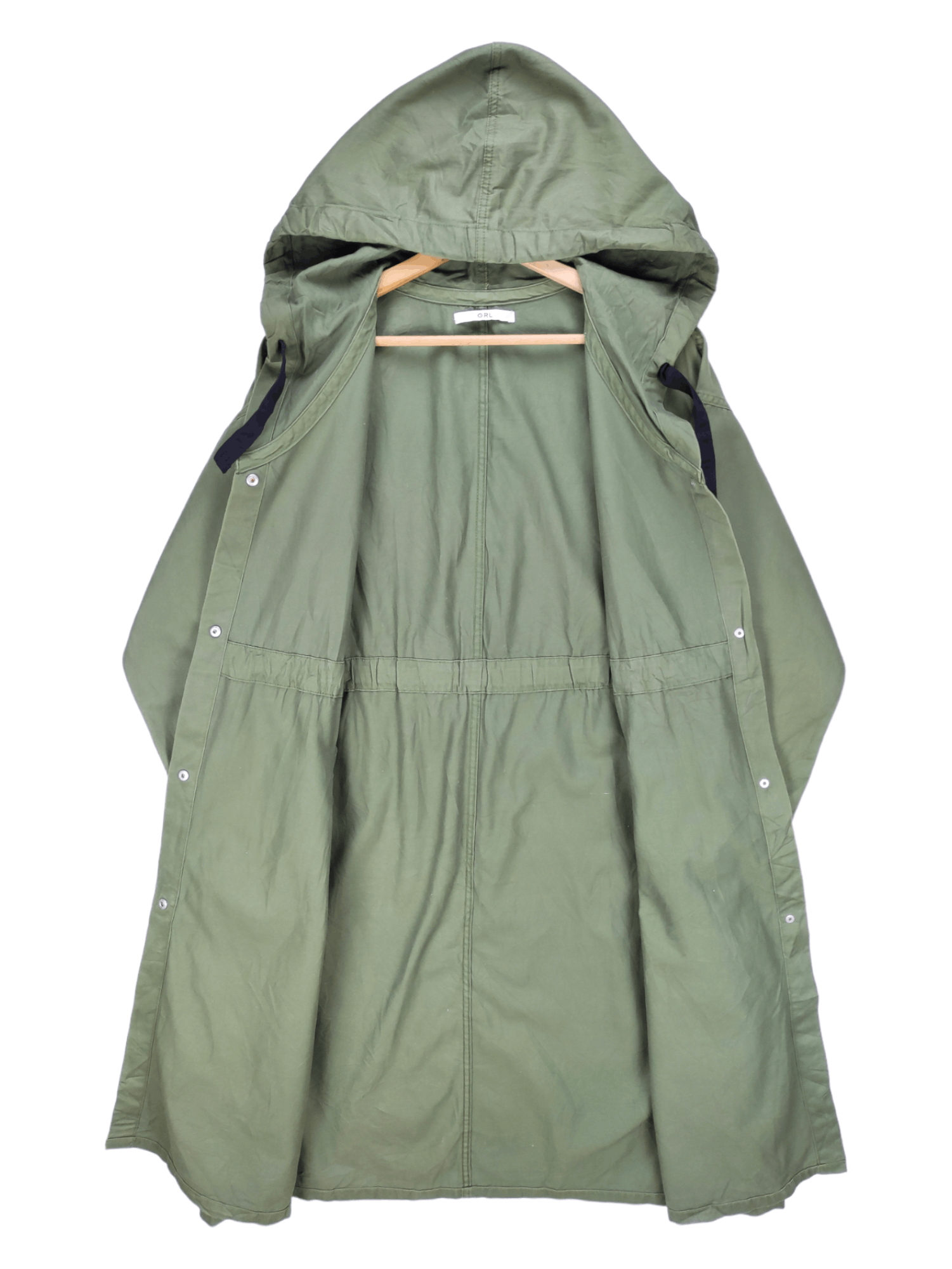 Japanese Brand Steals🔥Parka Jacket Hooded by GRL Militray Style Size M / US 6-8 / IT 42-44 - 5 Thumbnail