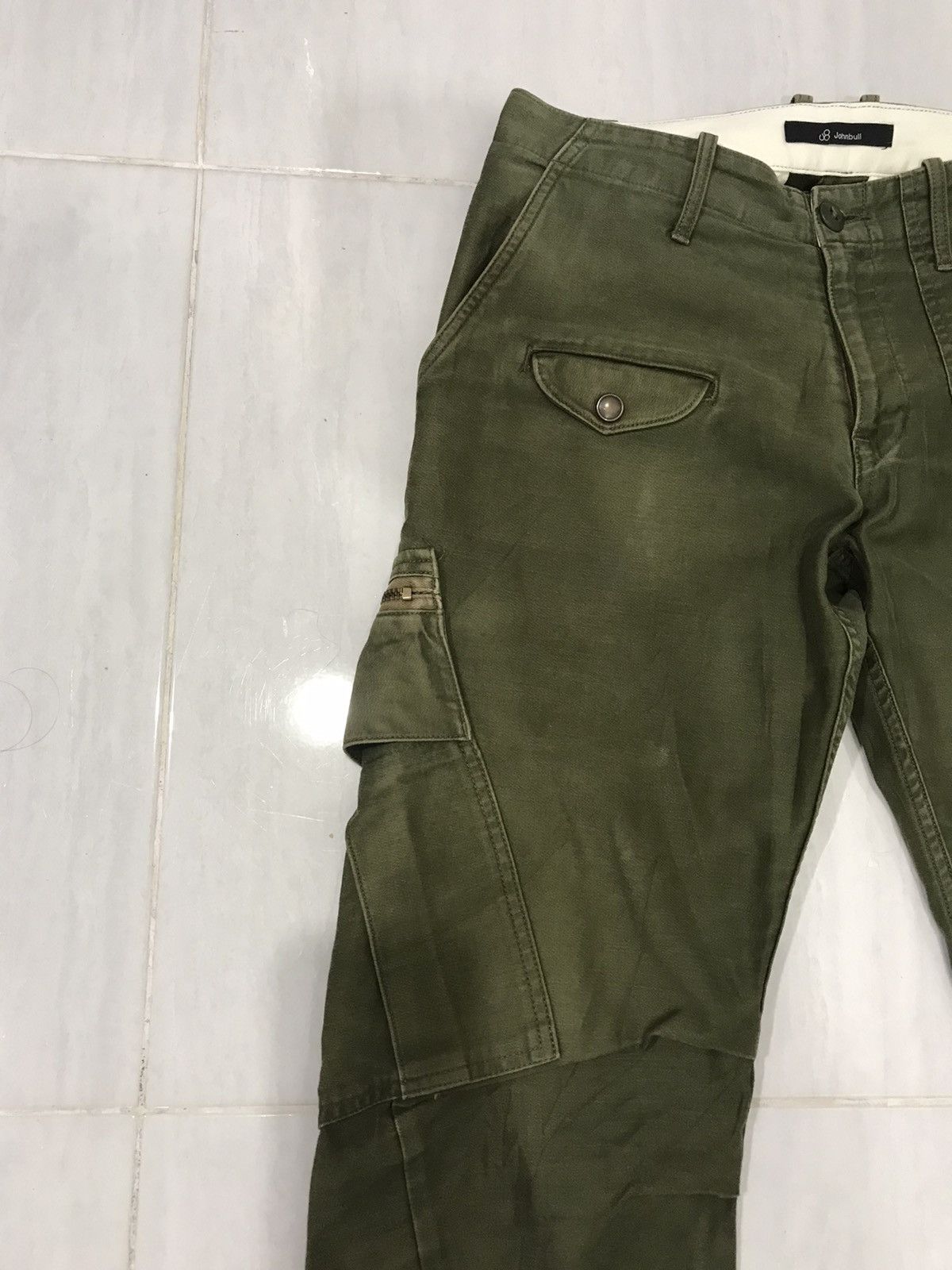 Japanese Brand Vintage Johnbull Japan Military SplitSide Design Cargo Pant Size US 28 / EU 44 - 5 Thumbnail