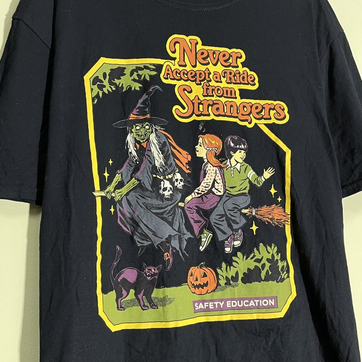 Vintage Vintage Y2K Horror Graphic Tee Sun Faded Black Grunge Slim L Size US L / EU 52-54 / 3 - 5 Thumbnail