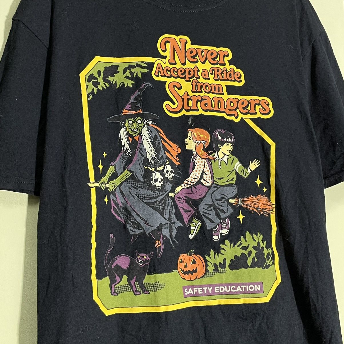 Vintage Vintage Y2K Horror Graphic Tee Sun Faded Black Grunge Slim L Size US L / EU 52-54 / 3 - 6 Thumbnail
