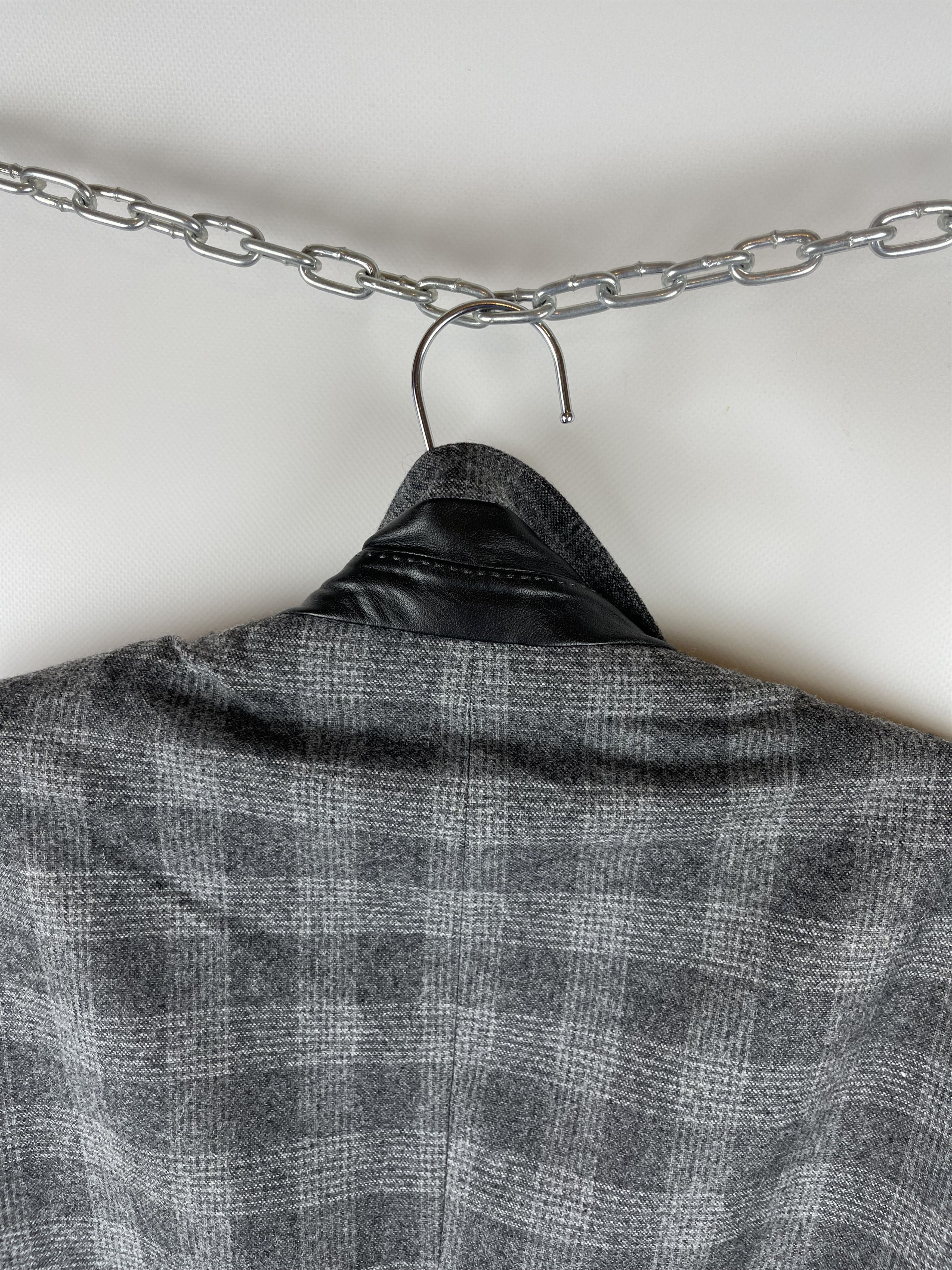 Hugo Boss Hugo Boss Stretch wool plaid checkered 2 button blazer Size 42R - 7 Thumbnail