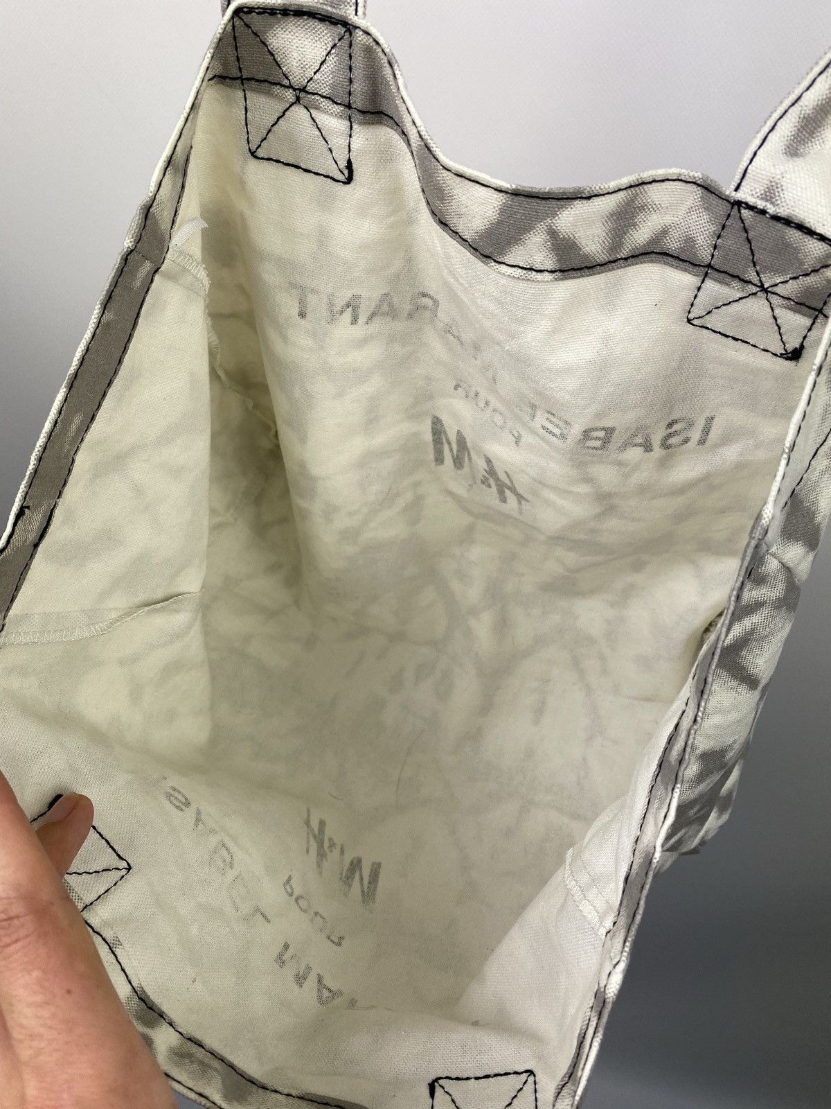 H&M × Isabel Marant Isabel Marant pour H&M shopper shoulder Tote bag creme white Size ONE SIZE - 6 Thumbnail