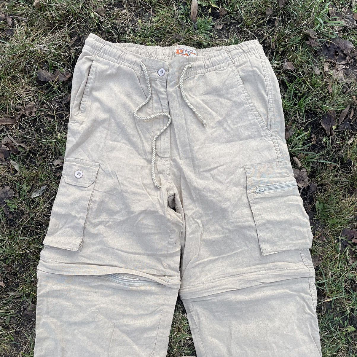 Vintage Vintage 90s Baggy Cargo Pants Parachute Workwear Graphic 30 Size 30" / US 8 / IT 44 - 2 Thumbnail