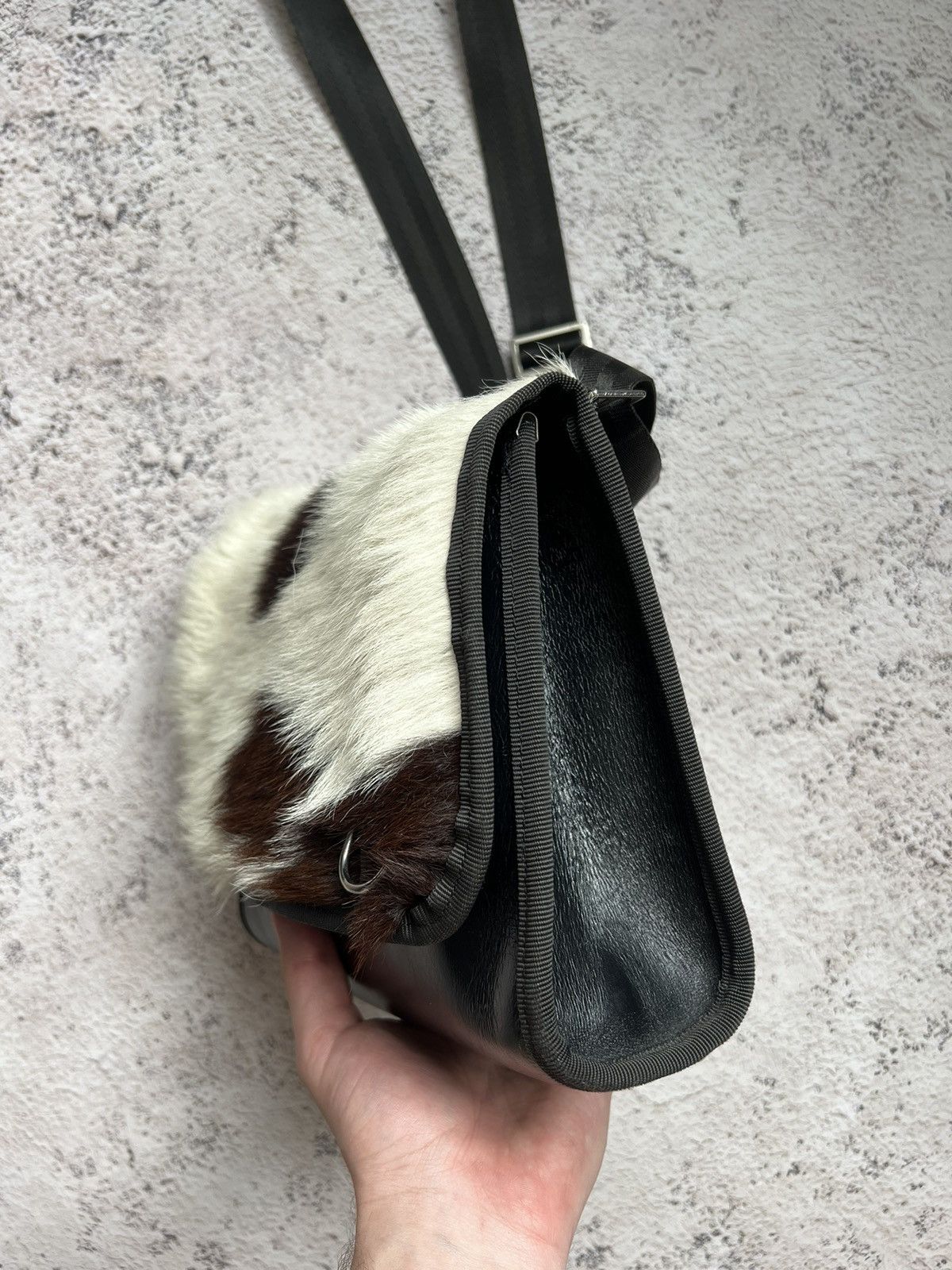 Designer × Vintage Vintage Y2K “Cow” Print Horsehair Crossbody Bag Size ONE SIZE - 6 Thumbnail