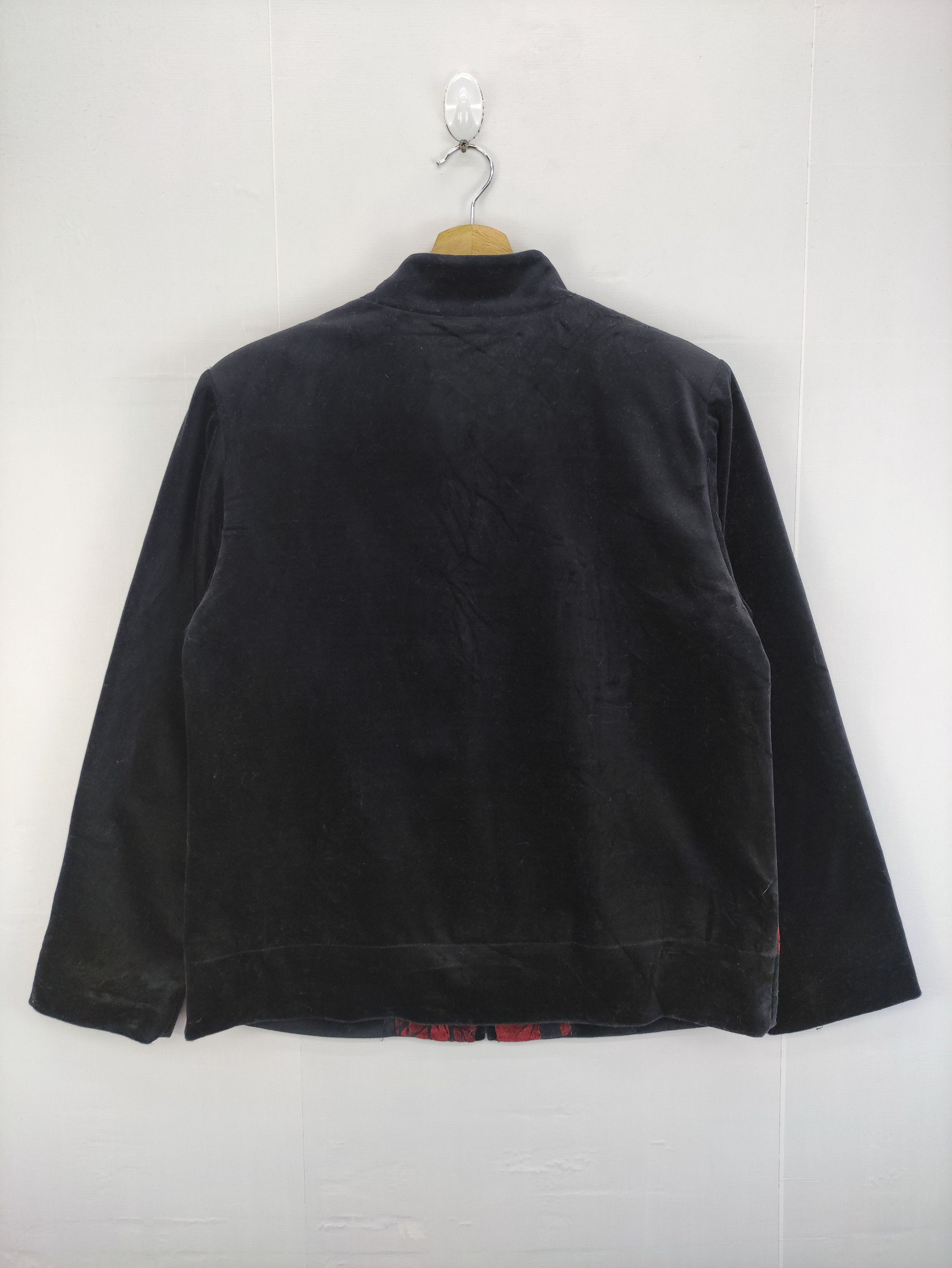 Japanese Brand Vintage Almernays Velvet Tree Design Jacket Zipper Size M / US 6-8 / IT 42-44 - 7 Thumbnail