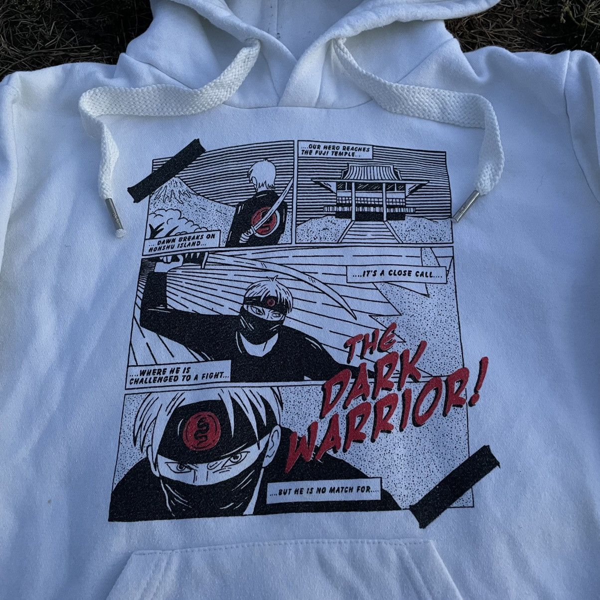 Vintage Vintage Y2K Baggy Graphic Hoodie Anime Streetwear White M Size US M / EU 48-50 / 2 - 5 Thumbnail