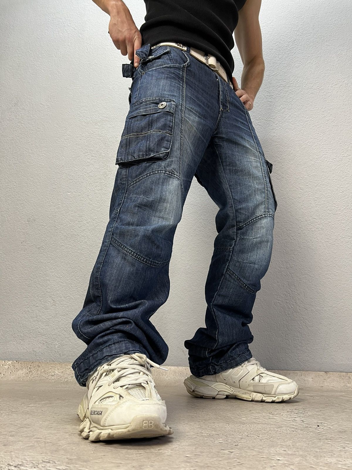 Vintage Y2K Diesel multipocket Pants denim distressed