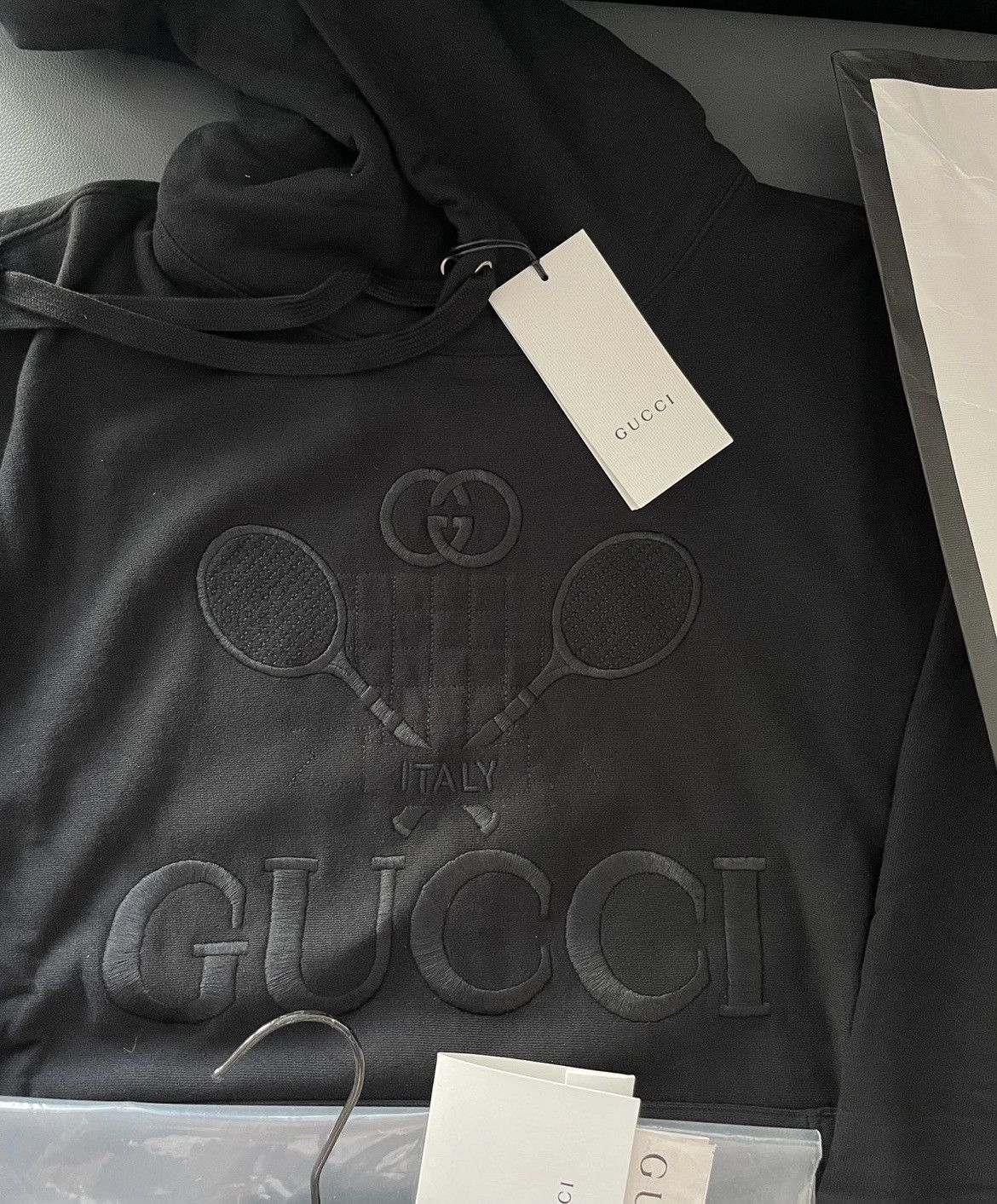 Gucci Super Runway Limited Sold Out Tennis Logo Embroidery Hoodie Size US L / EU 52-54 / 3 - 7 Thumbnail