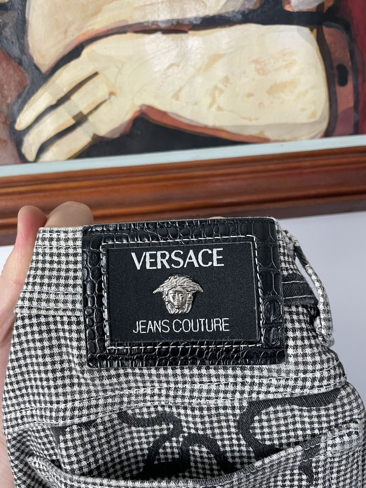 Versace Jeans Couture Versace Jeans Couture Fullprint Pant Luxury Rare Designer Size US 34 / EU 50 - 3 Thumbnail
