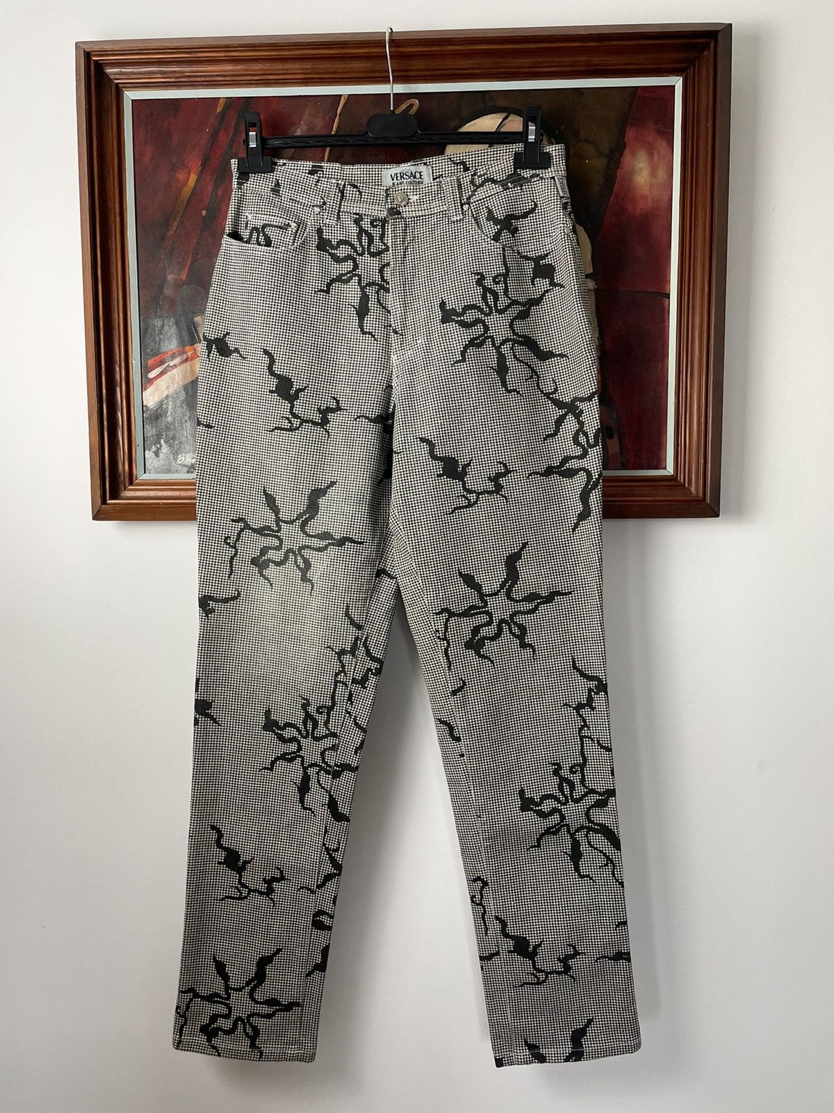 Versace Jeans Couture Versace Jeans Couture Fullprint Pant Luxury Rare Designer Size US 34 / EU 50 - 2 Thumbnail