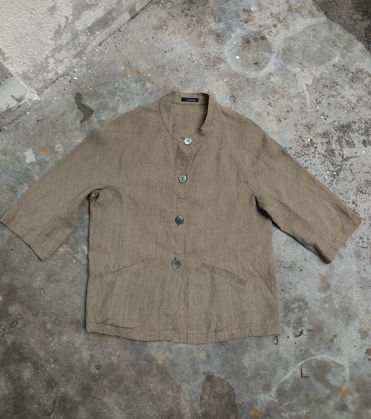 image of Vintage Yohji Yamamoto Y's For Living Super Fiber in Light Chocolate, Men's (Size Medium)
