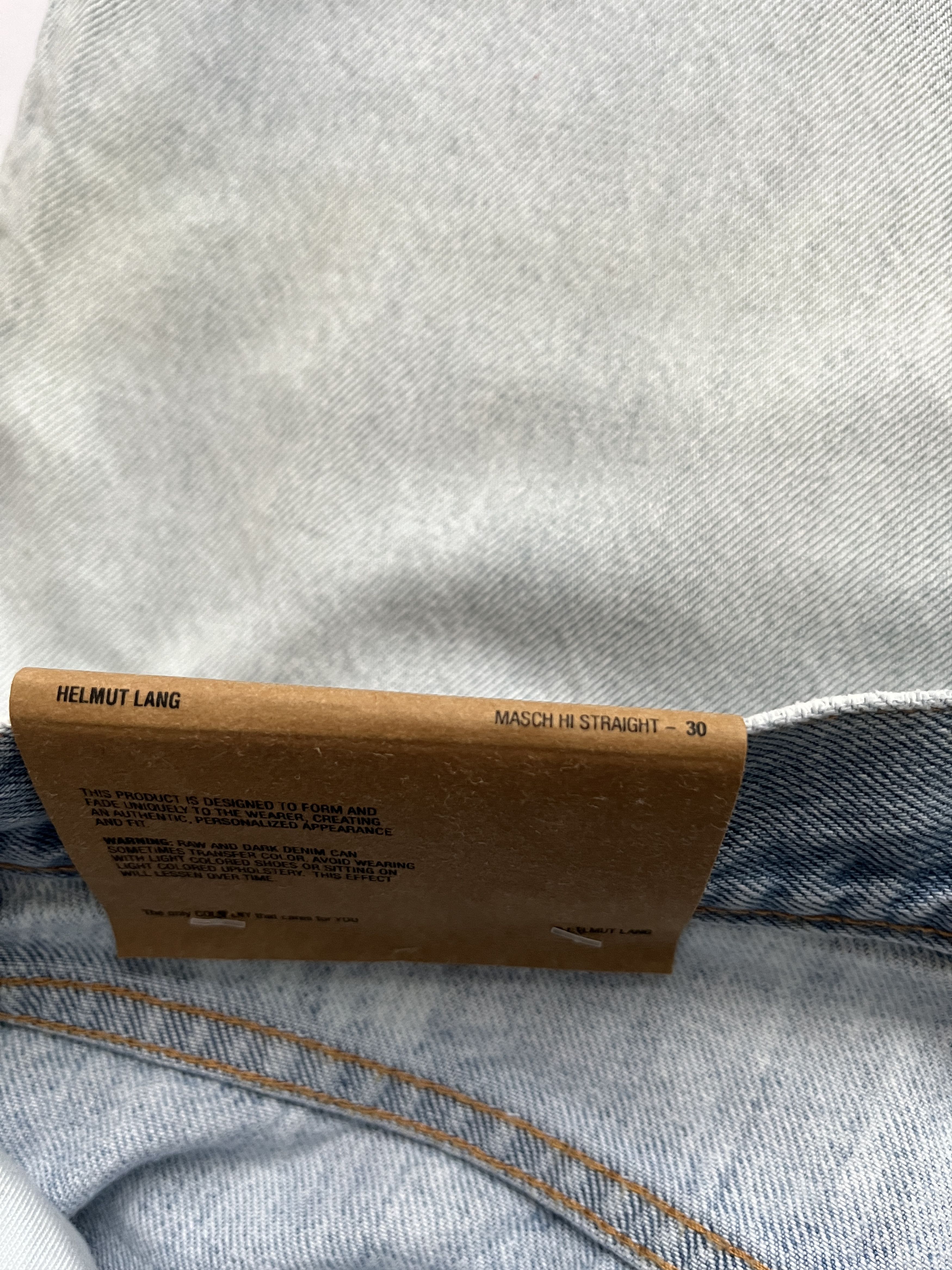 Helmut Lang ⚡️QUICK SALE⚡️Helmut Lang Blue Masc Hi Straight Jeans Pants Size US 30 / EU 46 - 4 Thumbnail