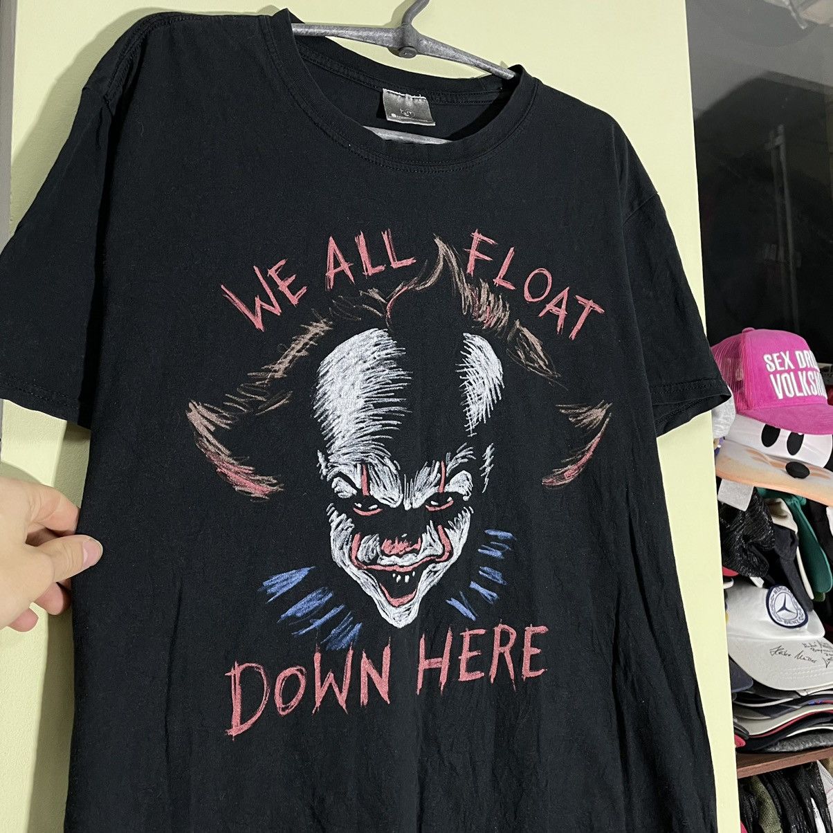 Vintage Vintage 90s Horror Graphic Tee Clown Skull Dark Punk Baggy L Size US L / EU 52-54 / 3 - 4 Thumbnail