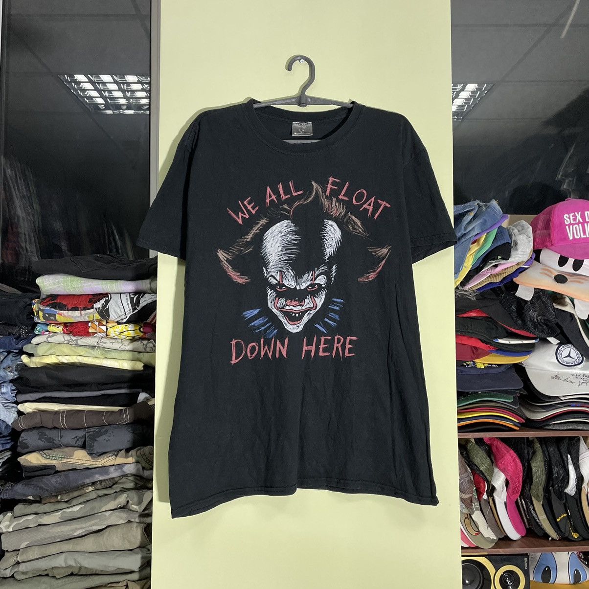Vintage Vintage 90s Horror Graphic Tee Clown Skull Dark Punk Baggy L Size US L / EU 52-54 / 3 - 1 Thumbnail