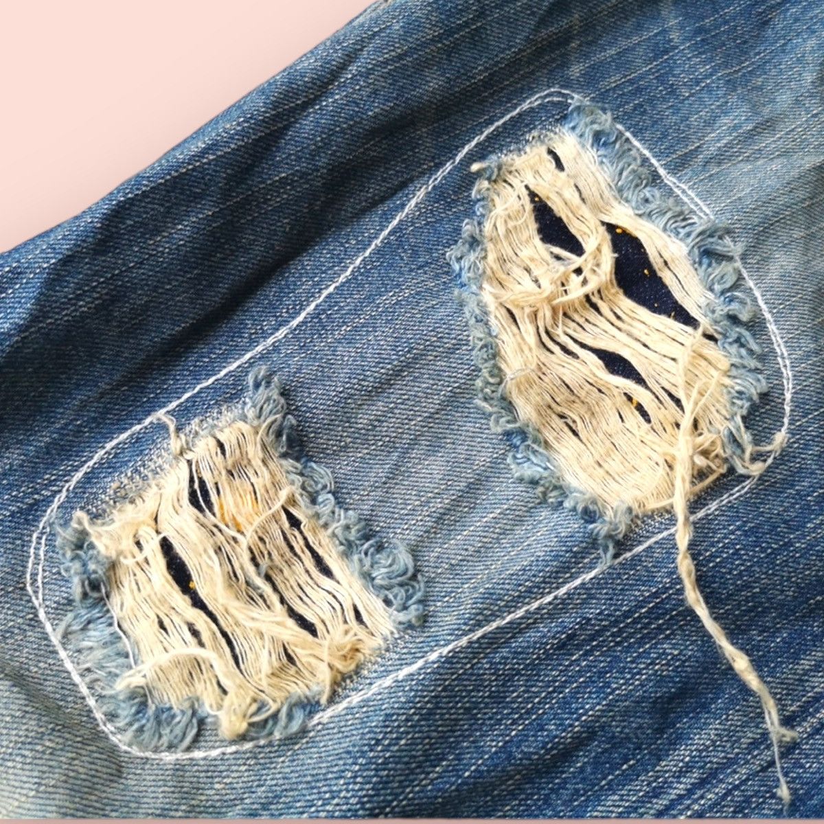 Edwin × If Six Was Nine VINTAGE EDWIN 53533 DISTRESSED REBEL JEANS Size US 28 / EU 44 - 15 Thumbnail