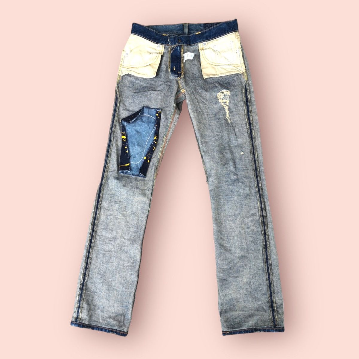 Edwin × If Six Was Nine VINTAGE EDWIN 53533 DISTRESSED REBEL JEANS Size US 28 / EU 44 - 4 Thumbnail