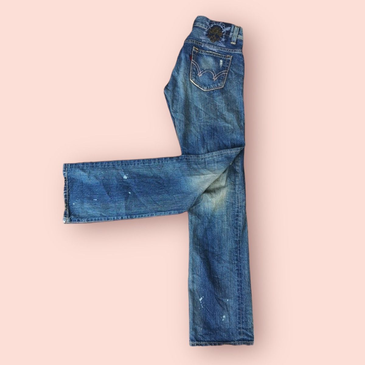 Edwin × If Six Was Nine VINTAGE EDWIN 53533 DISTRESSED REBEL JEANS Size US 28 / EU 44 - 7 Thumbnail