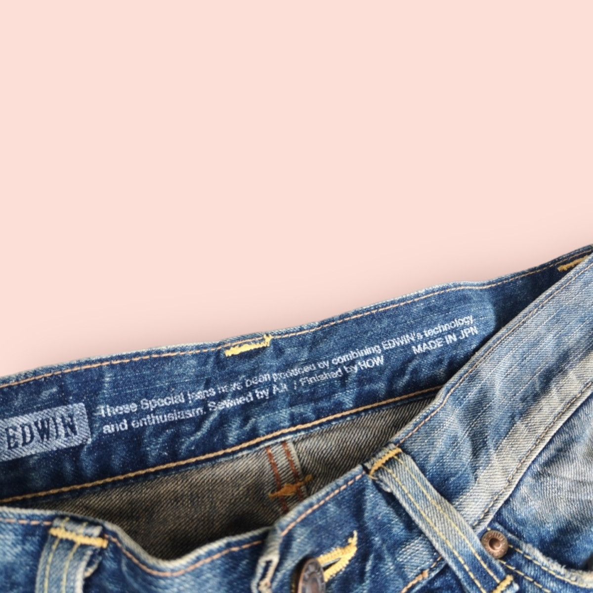 Edwin × If Six Was Nine VINTAGE EDWIN 53533 DISTRESSED REBEL JEANS Size US 28 / EU 44 - 24 Thumbnail