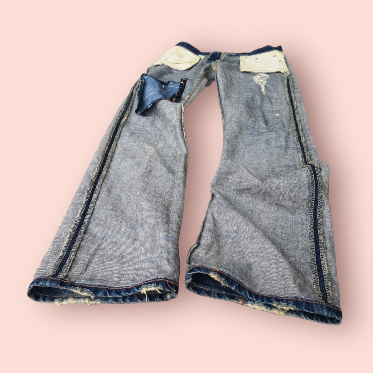 Edwin × If Six Was Nine VINTAGE EDWIN 53533 DISTRESSED REBEL JEANS Size US 28 / EU 44 - 18 Thumbnail