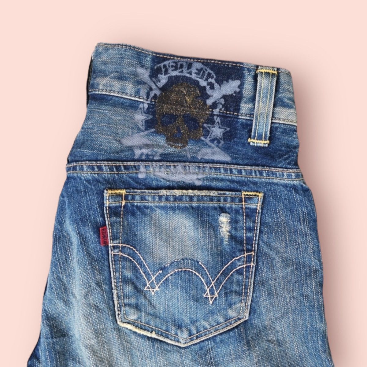 Edwin × If Six Was Nine VINTAGE EDWIN 53533 DISTRESSED REBEL JEANS Size US 28 / EU 44 - 14 Thumbnail