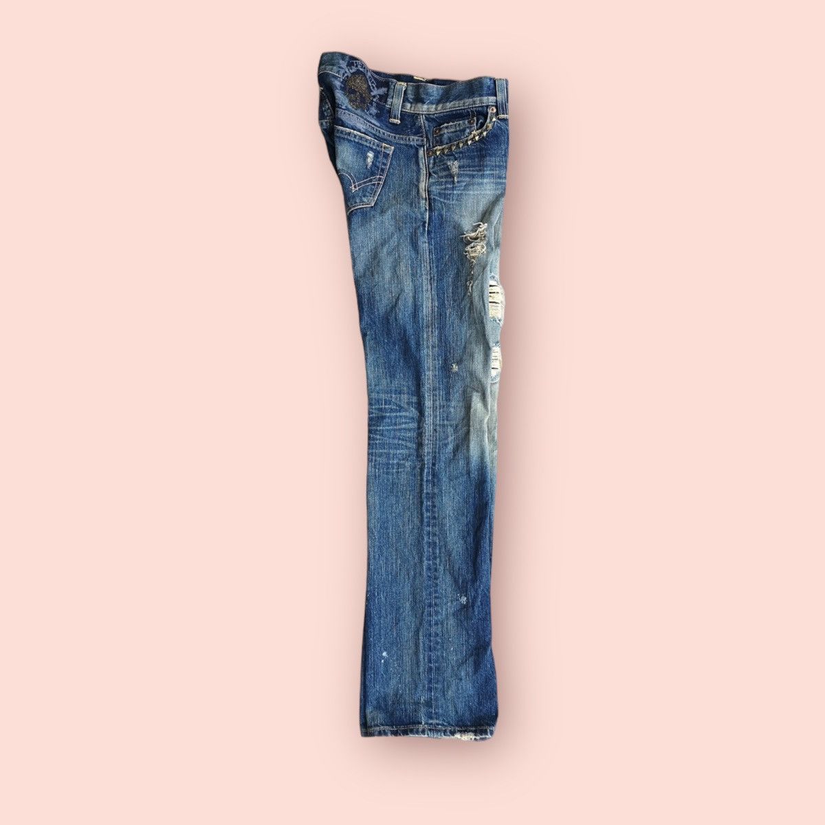 Edwin × If Six Was Nine VINTAGE EDWIN 53533 DISTRESSED REBEL JEANS Size US 28 / EU 44 - 6 Thumbnail