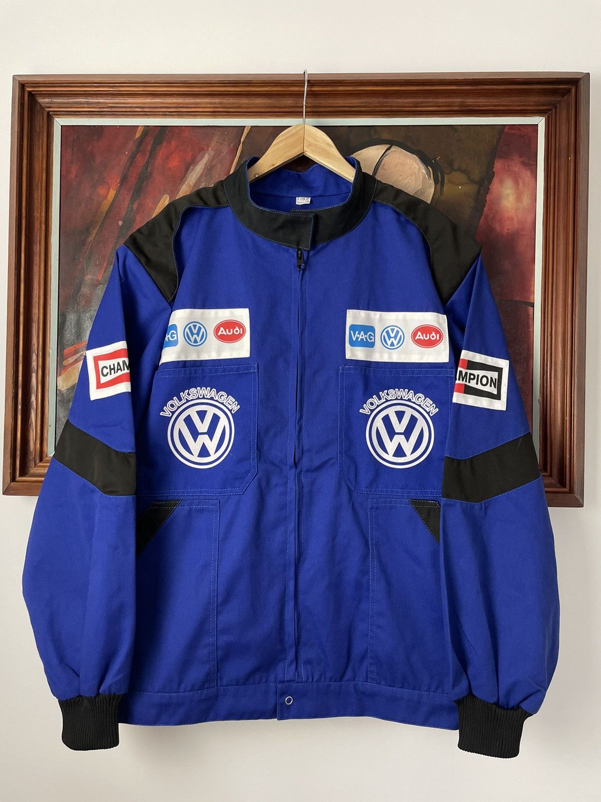 【希少！！】 Racing × Hype × Workwear Y2k Vintage Volkswagen Vintage ジャケット・アウター