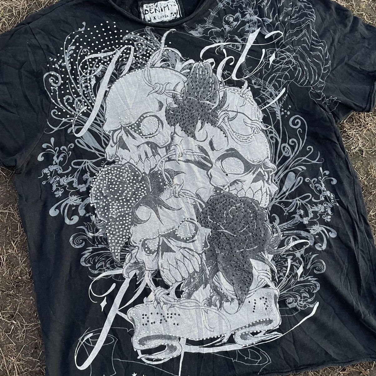 Vintage Vintage Y2K Graphic Tee Skull Horror Grunge Dark Aesthetic M Size US M / EU 48-50 / 2 - 4 Thumbnail