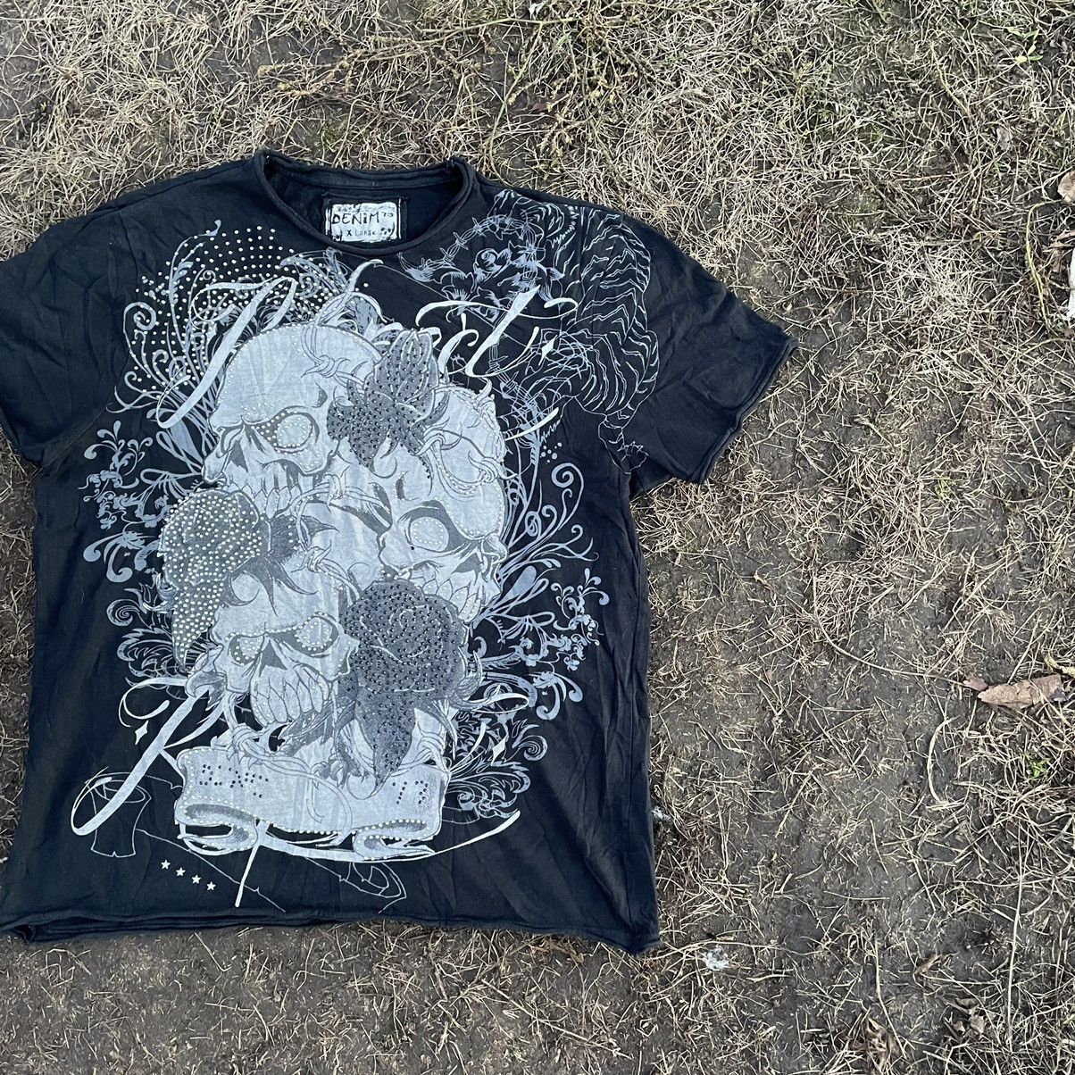Vintage Vintage Y2K Graphic Tee Skull Horror Grunge Dark Aesthetic M Size US M / EU 48-50 / 2 - 3 Thumbnail