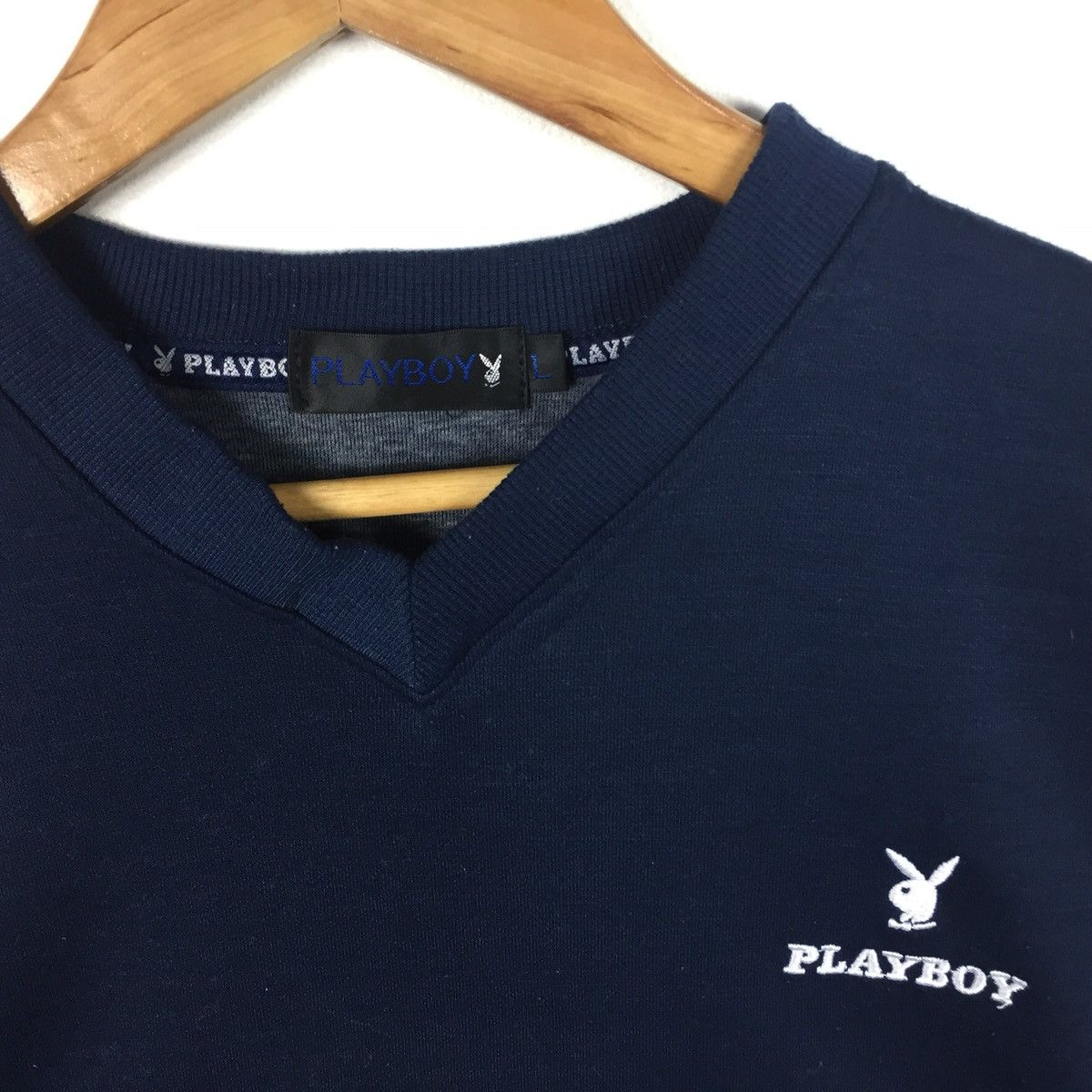 Playboy Playboy tshirt Big bunny Big logo Embroidered Size US L / EU 52-54 / 3 - 2 Thumbnail