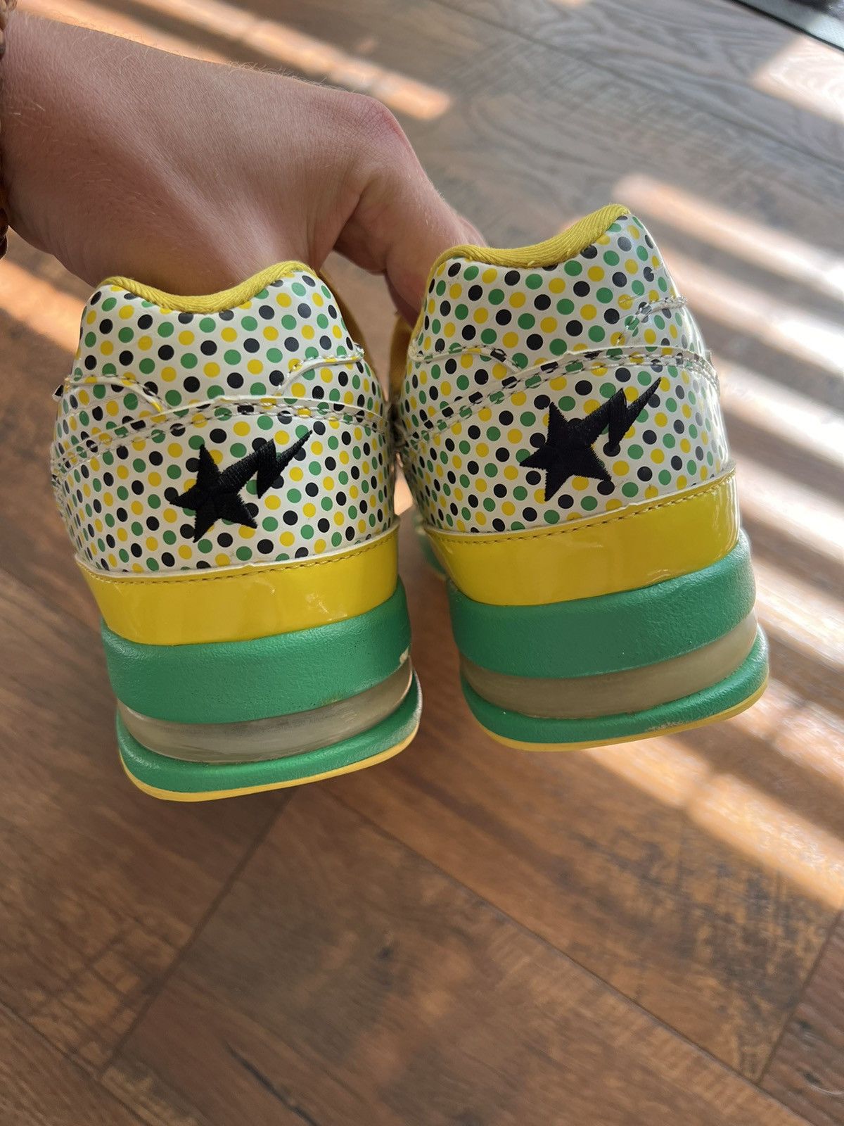 Bape 2006 bape polka dot roadsta Brazil Size US 8.5 / EU 41-42 - 9 Thumbnail