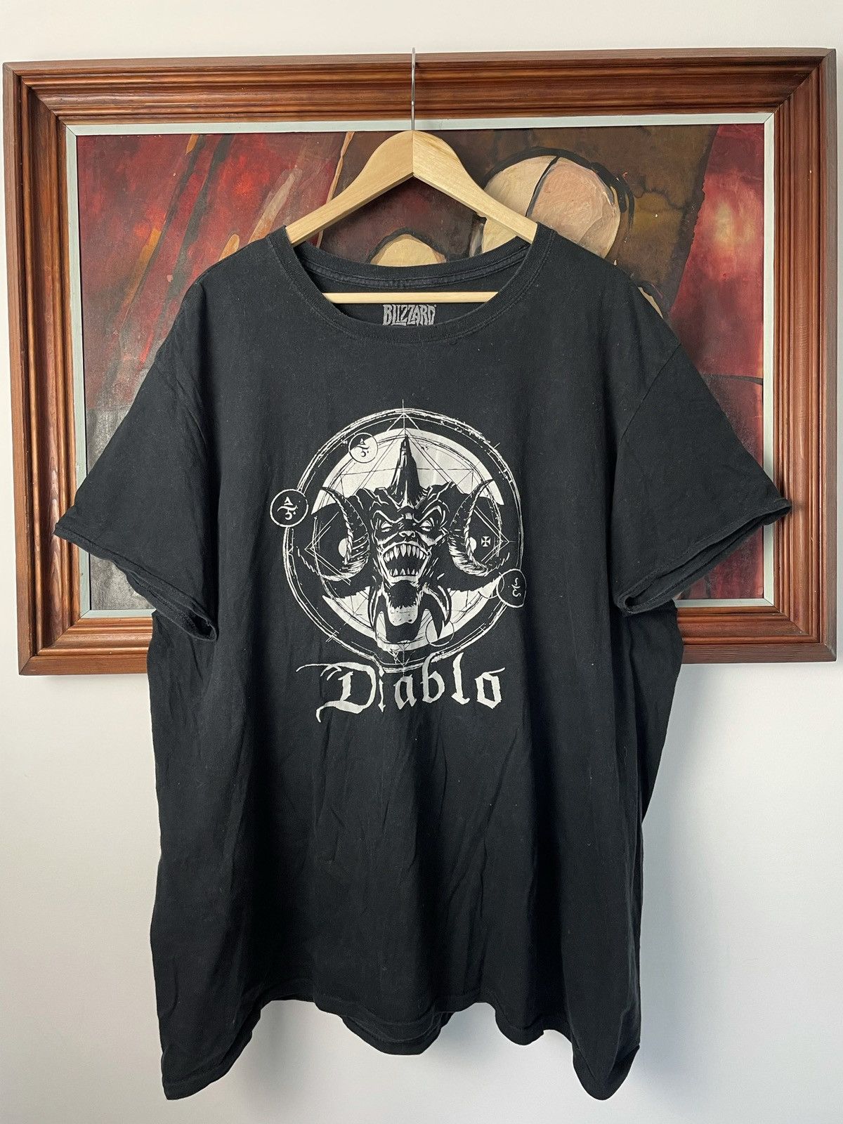 Microsoft Diablo Gaming Tee By Blizzard Oversize Boxy Streetwear Rare Size US XL / EU 56 / 4 - 1 Thumbnail