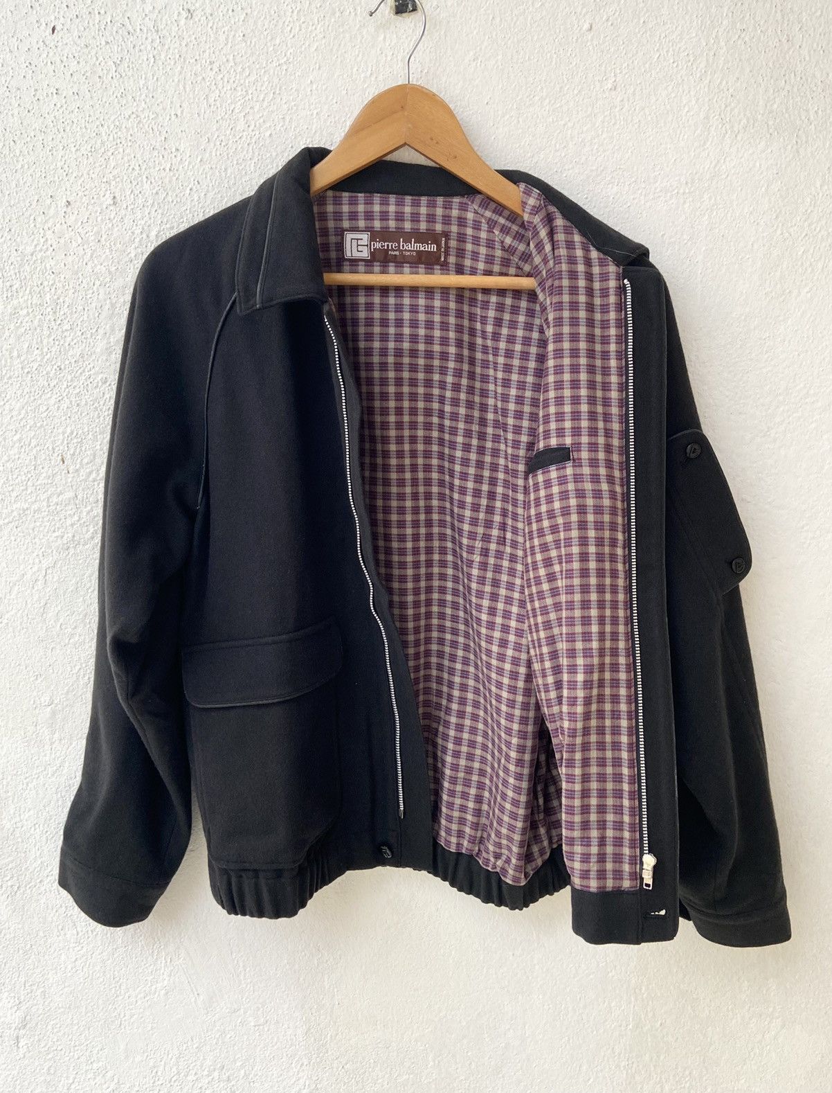 Pierre Balmain 💥Pierre Balmain side pocket blouson wool jacket Size US M / EU 48-50 / 2 - 3 Thumbnail