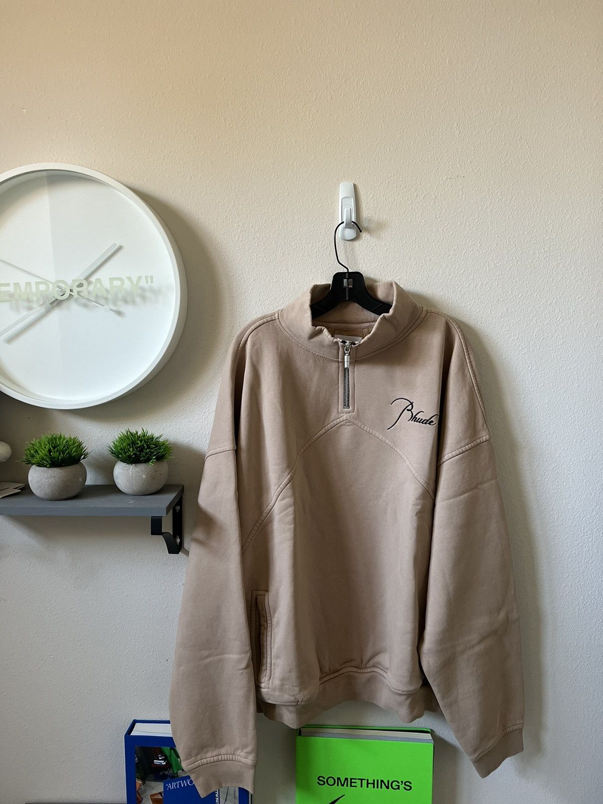 Rhude Rhude Quarter Zip Embroidered Logo Sweatshirt Size US L / EU 52-54 / 3 - 1 Thumbnail