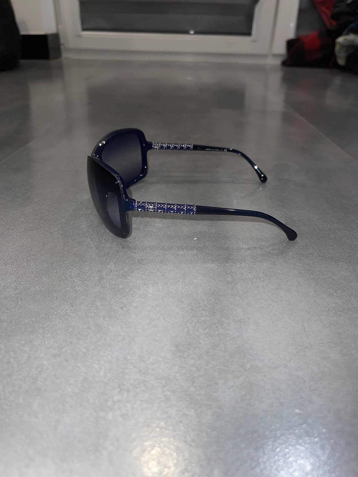 Chanel Chanel 6036 C.503/42 Dark Blue Shield Sunglasses Size ONE SIZE - 5 Thumbnail