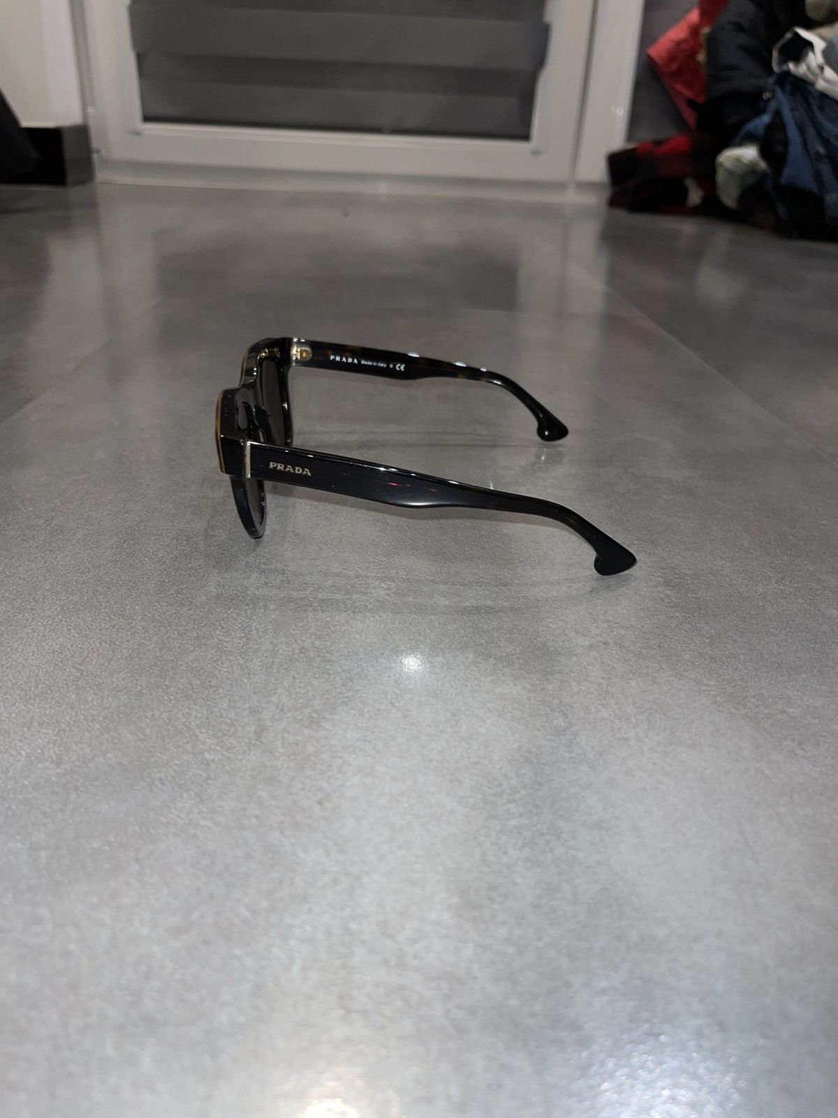Prada Prada SPR27P MA4-1X1 Tiger Black Sunglasses Size ONE SIZE - 5 Thumbnail