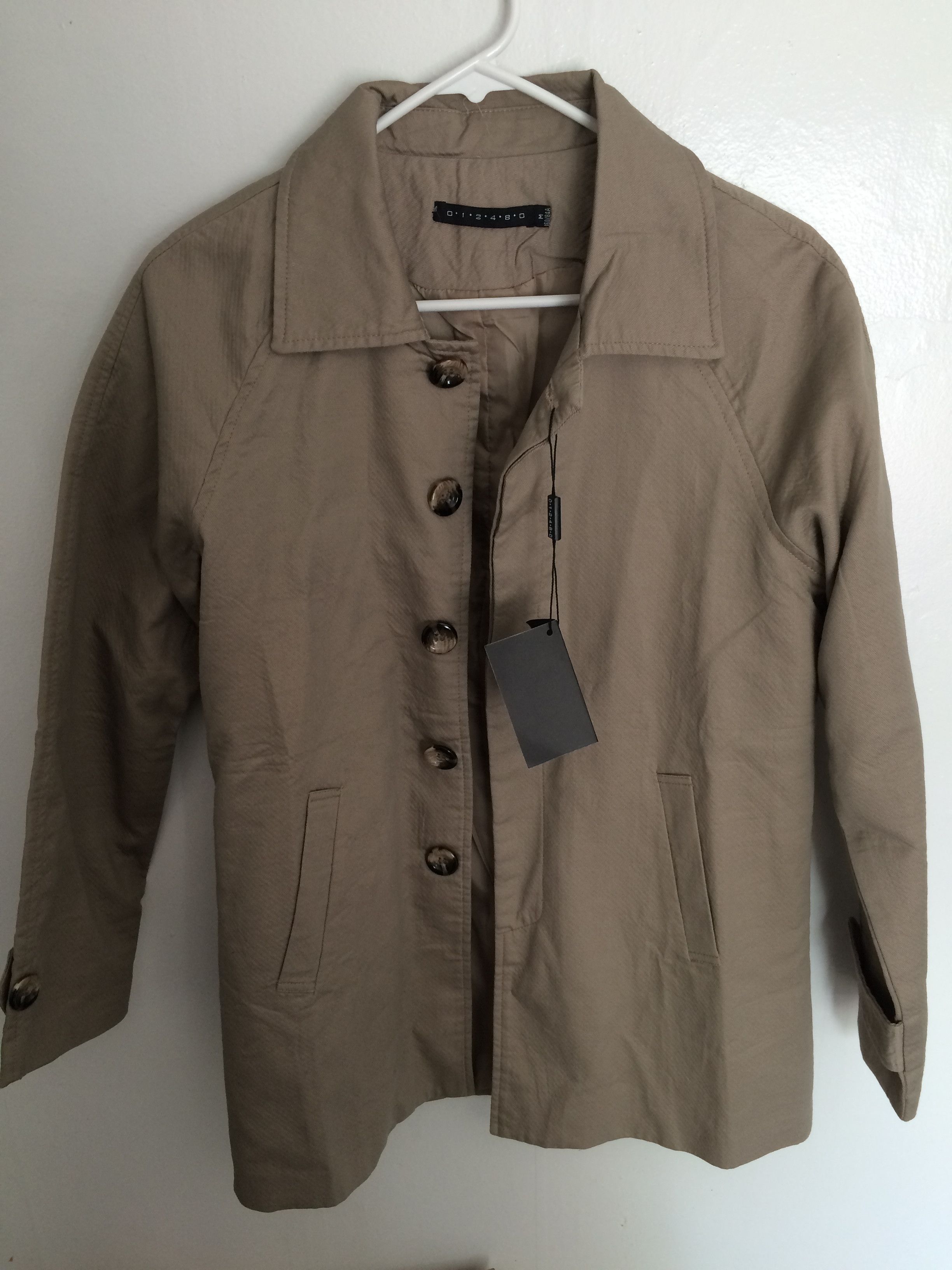Designer Khaki Comfort Jacket Coat Size US XS / EU 42 / 0 - 2 Thumbnail
