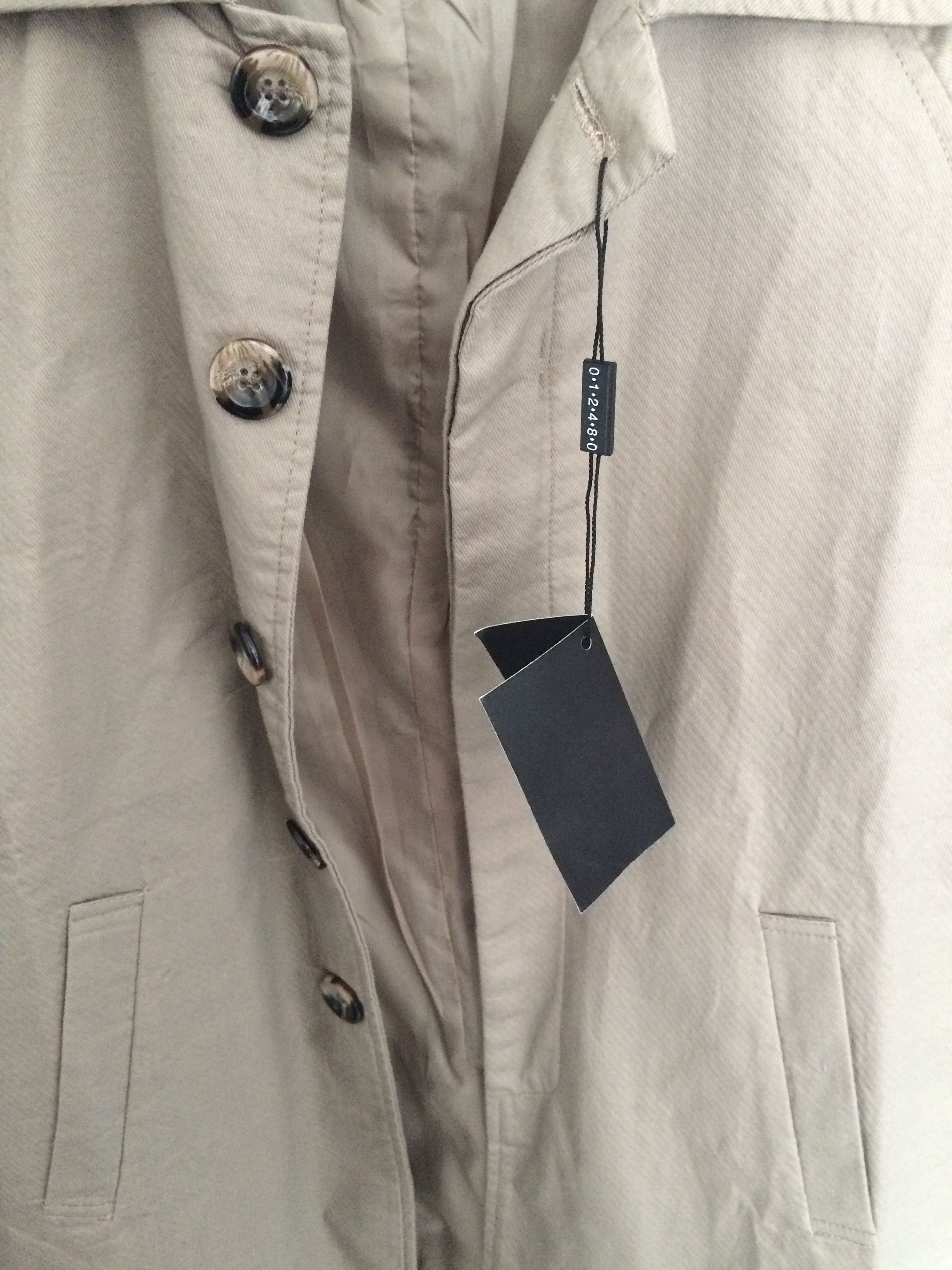Designer Khaki Comfort Jacket Coat Size US XS / EU 42 / 0 - 8 Thumbnail
