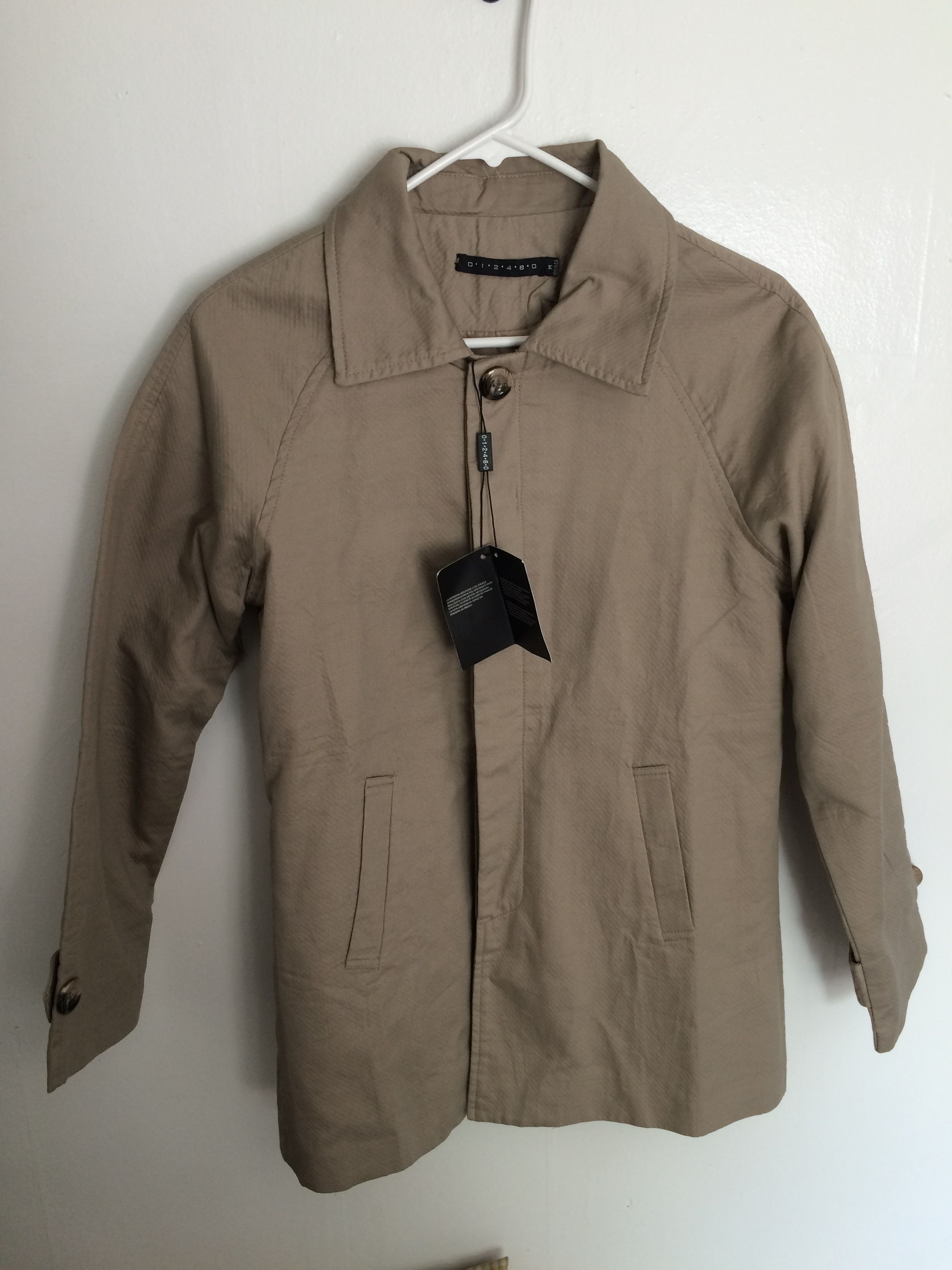 Designer Khaki Comfort Jacket Coat Size US XS / EU 42 / 0 - 1 Thumbnail