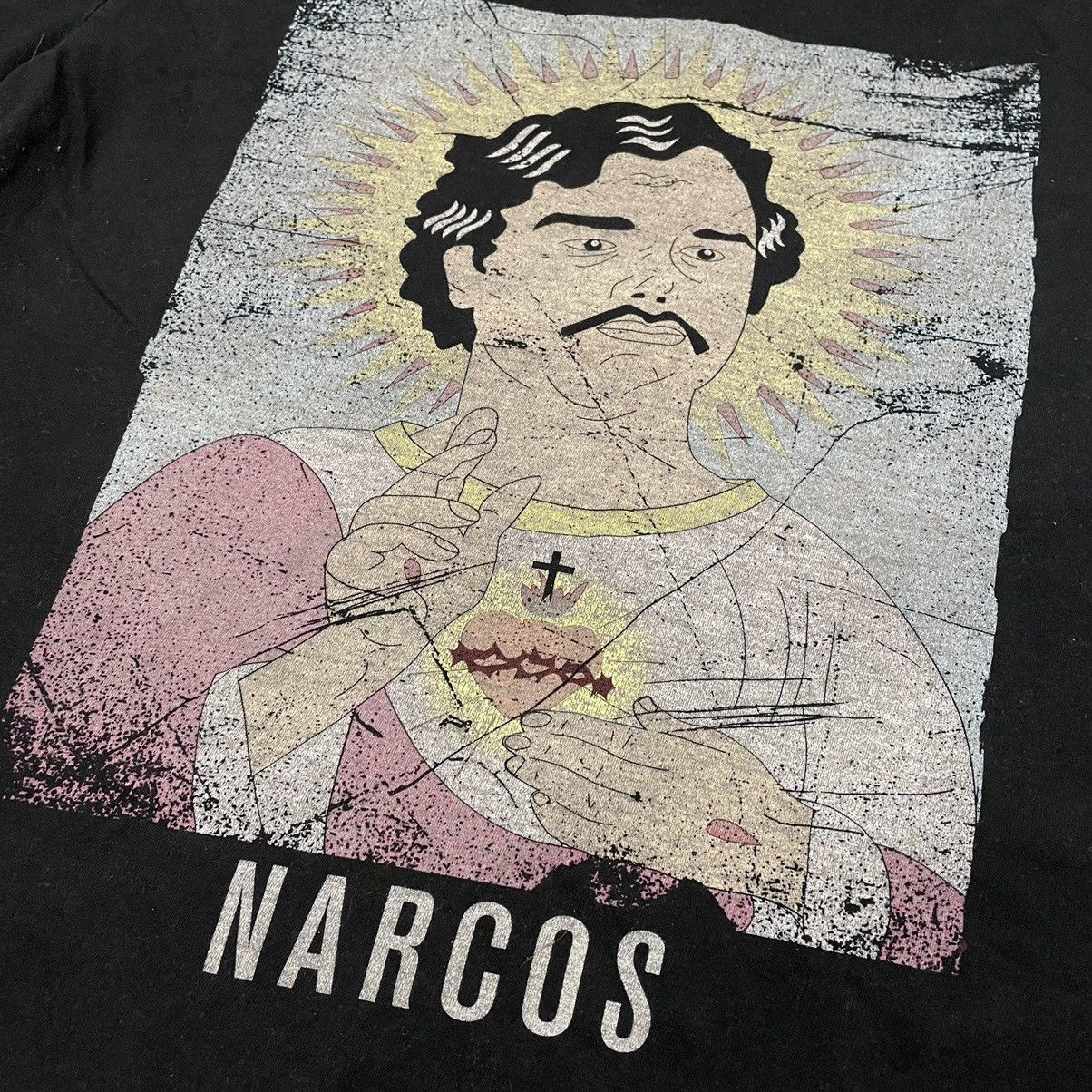 Vintage Vintage Y2K Narcos Sun Faded Graphic Tee Streetwear Baggy L Size US L / EU 52-54 / 3 - 5 Thumbnail