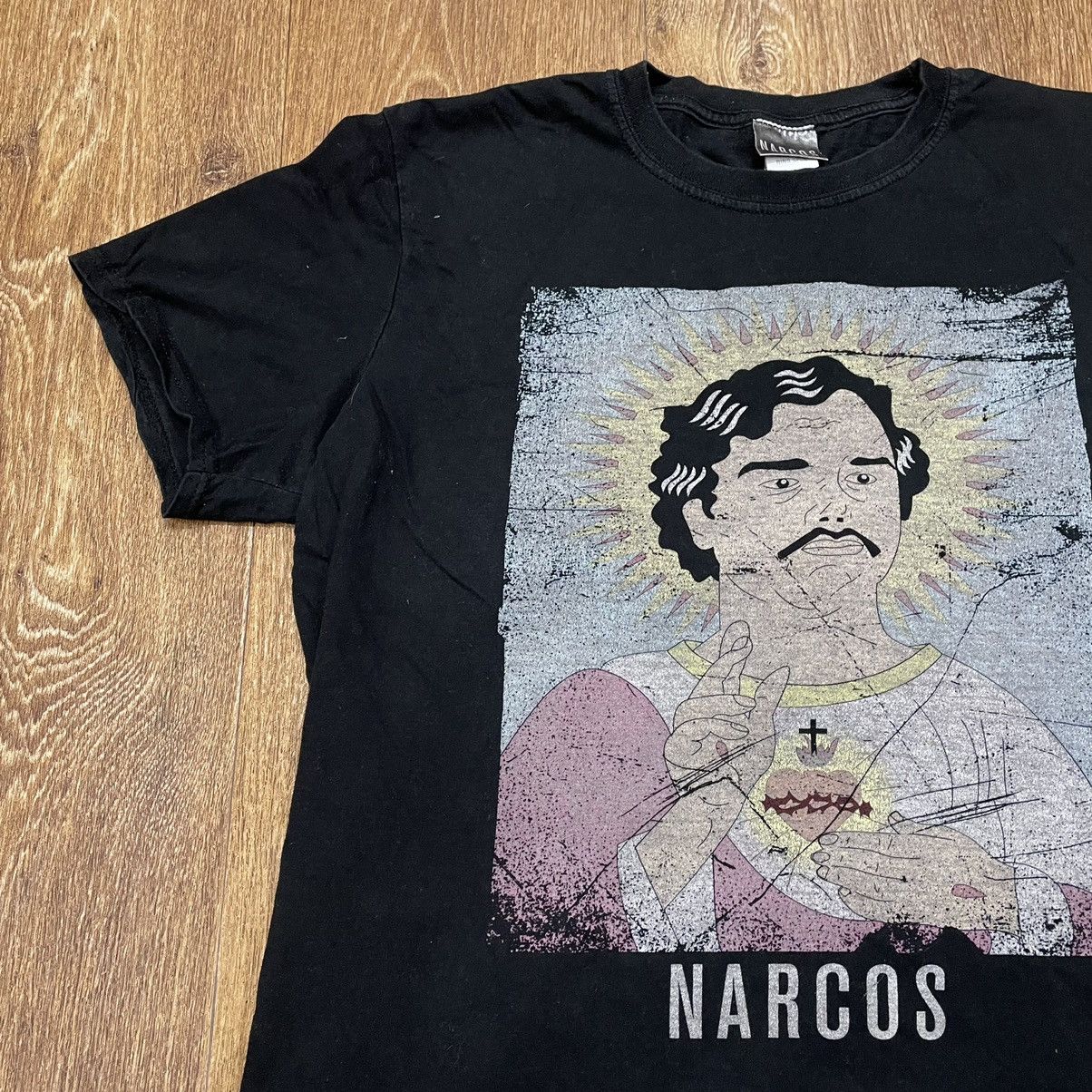Vintage Vintage Y2K Narcos Sun Faded Graphic Tee Streetwear Baggy L Size US L / EU 52-54 / 3 - 4 Thumbnail