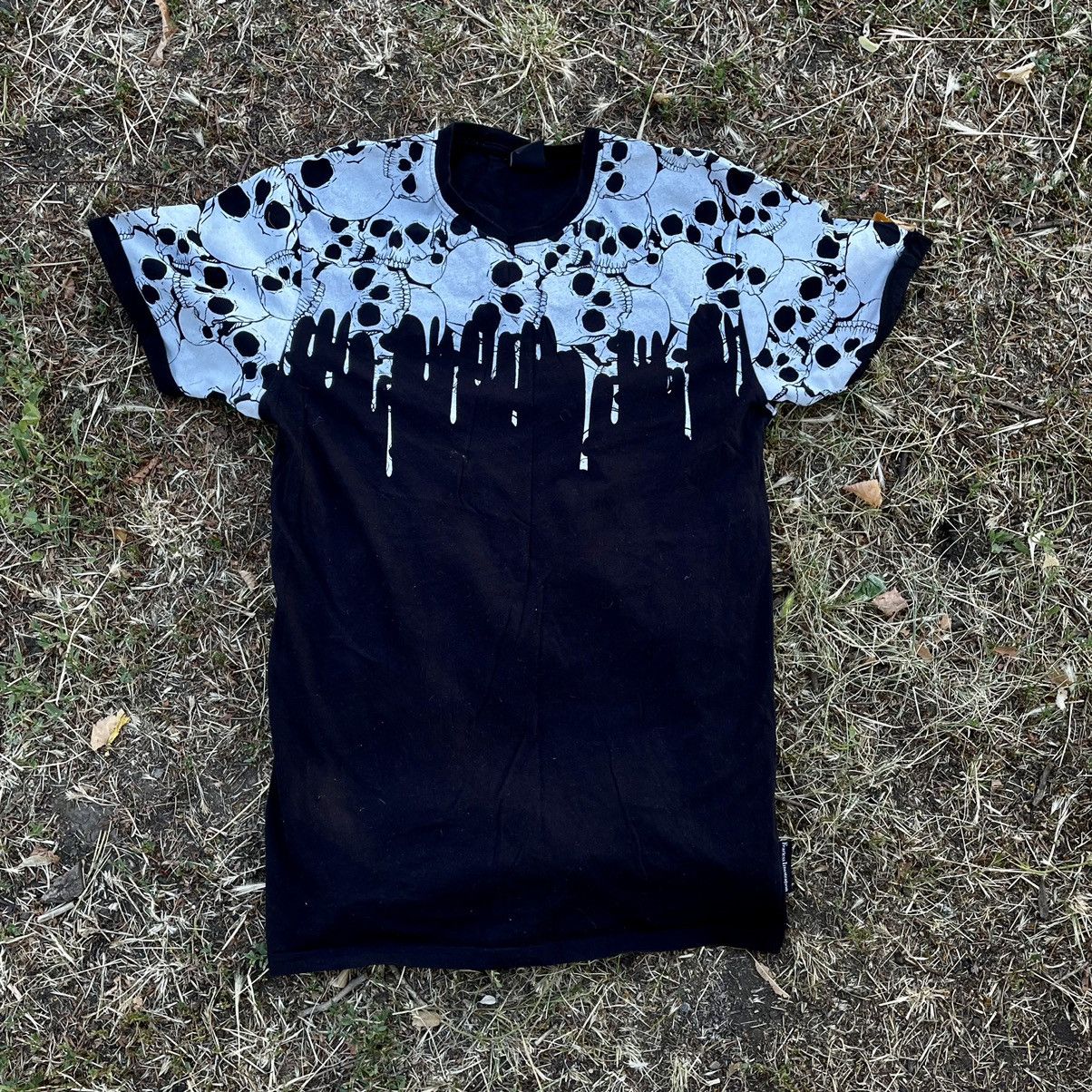 Vintage Y2K Splatter All Over Print Graphic Tee Streetwear Tapered M Size US M / EU 48-50 / 2 - 1 Thumbnail