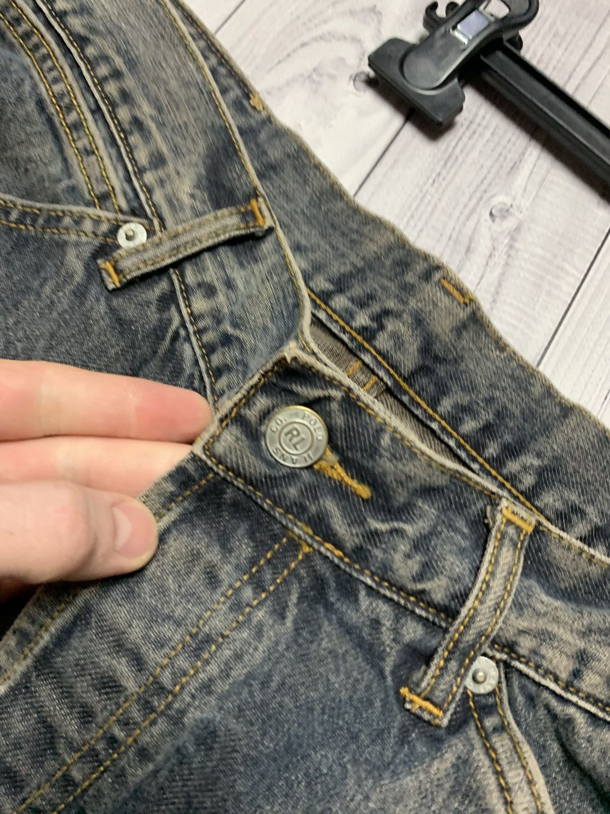 Vintage Vintage polo Ralph Lauren denim patchworked pocket size 32 Size US 32 / EU 48 - 8 Thumbnail