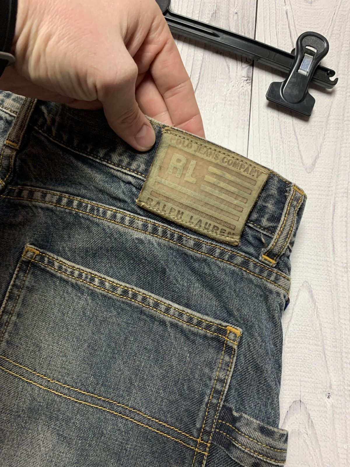 Vintage Vintage polo Ralph Lauren denim patchworked pocket size 32 Size US 32 / EU 48 - 3 Thumbnail