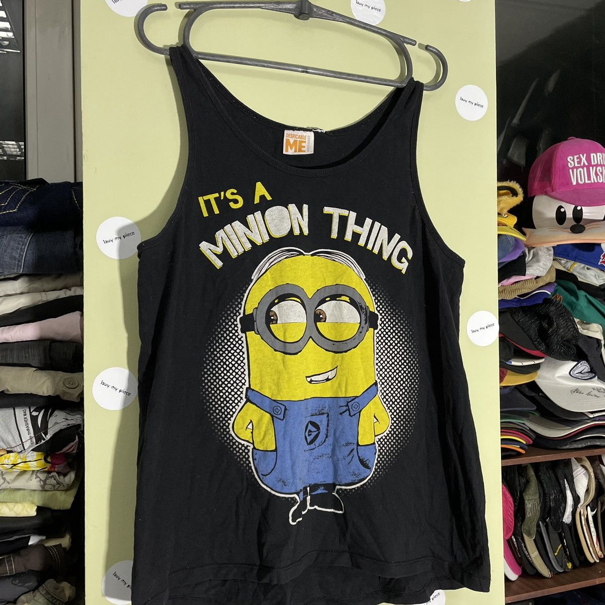 Vintage Y2K Minions Graphic Tank Top Sun Faded Streetwear Relaxed S Size US S / EU 44-46 / 1 - 4 Thumbnail