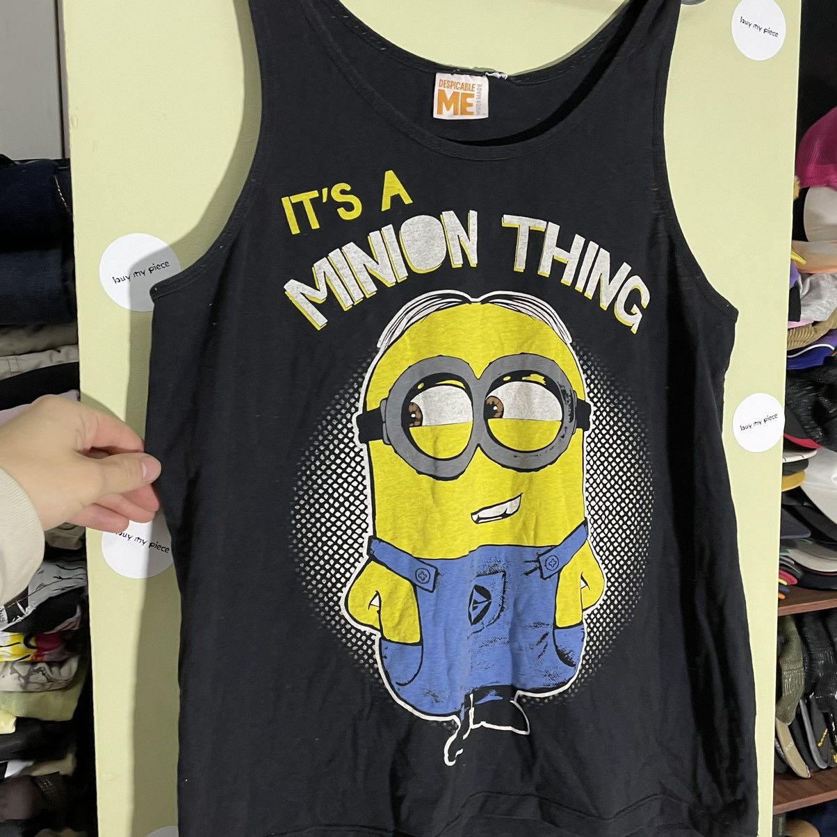 Vintage Y2K Minions Graphic Tank Top Sun Faded Streetwear Relaxed S Size US S / EU 44-46 / 1 - 6 Thumbnail