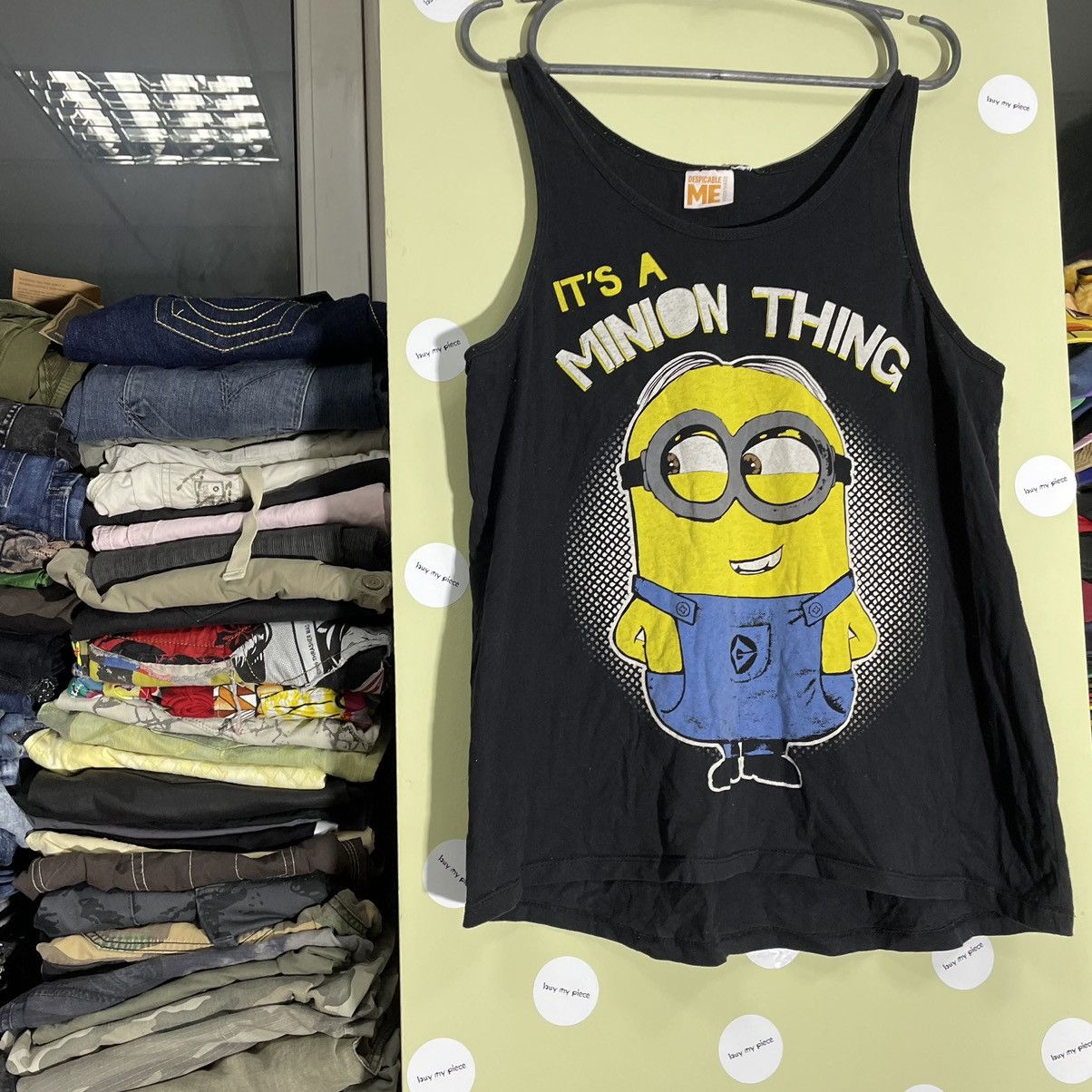 Vintage Y2K Minions Graphic Tank Top Sun Faded Streetwear Relaxed S Size US S / EU 44-46 / 1 - 3 Thumbnail