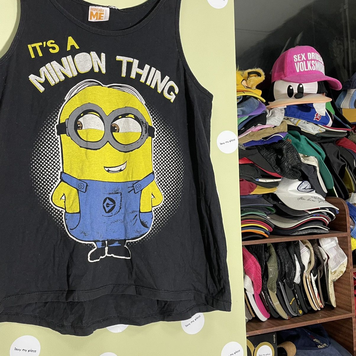 Vintage Y2K Minions Graphic Tank Top Sun Faded Streetwear Relaxed S Size US S / EU 44-46 / 1 - 5 Thumbnail
