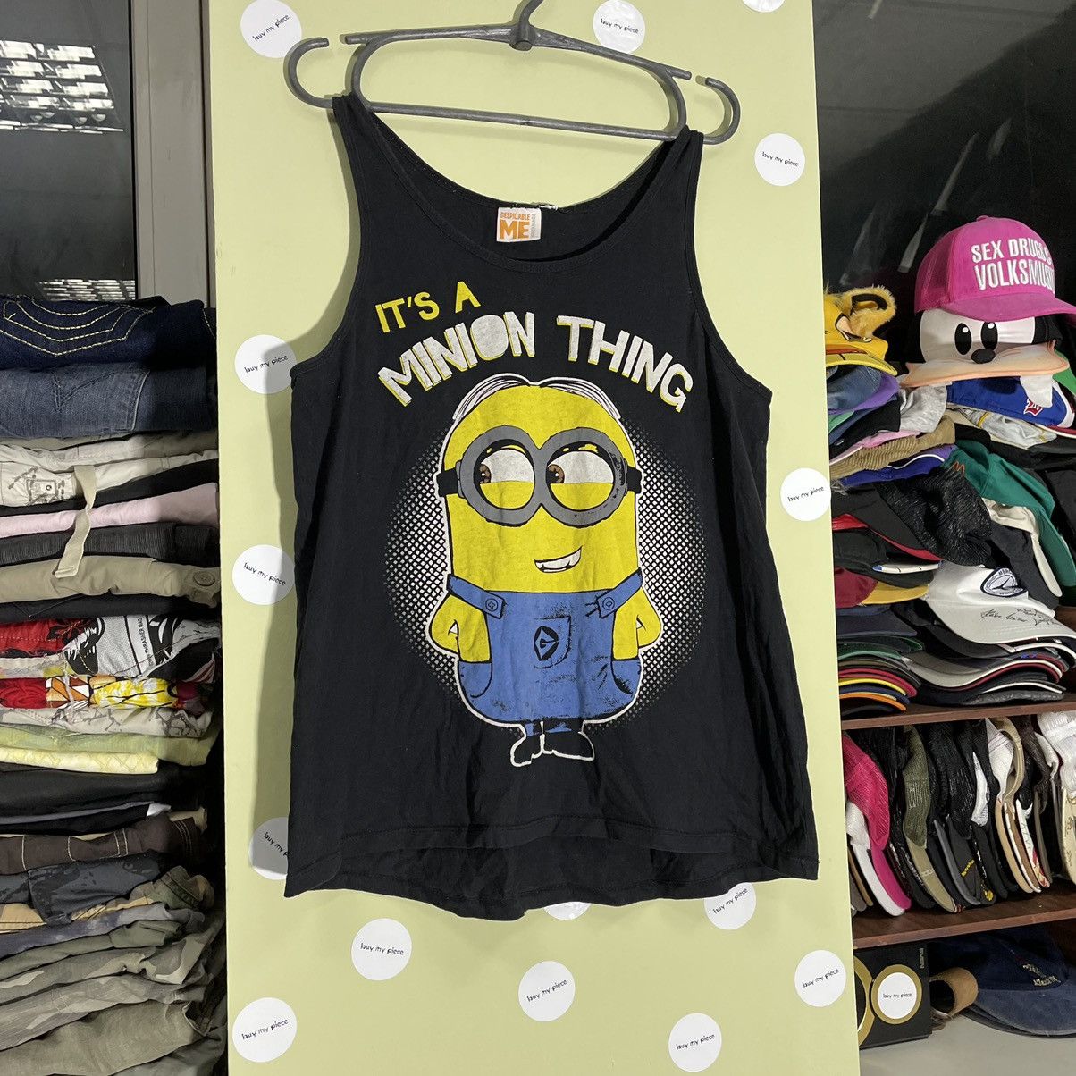 Vintage Y2K Minions Graphic Tank Top Sun Faded Streetwear Relaxed S Size US S / EU 44-46 / 1 - 2 Thumbnail